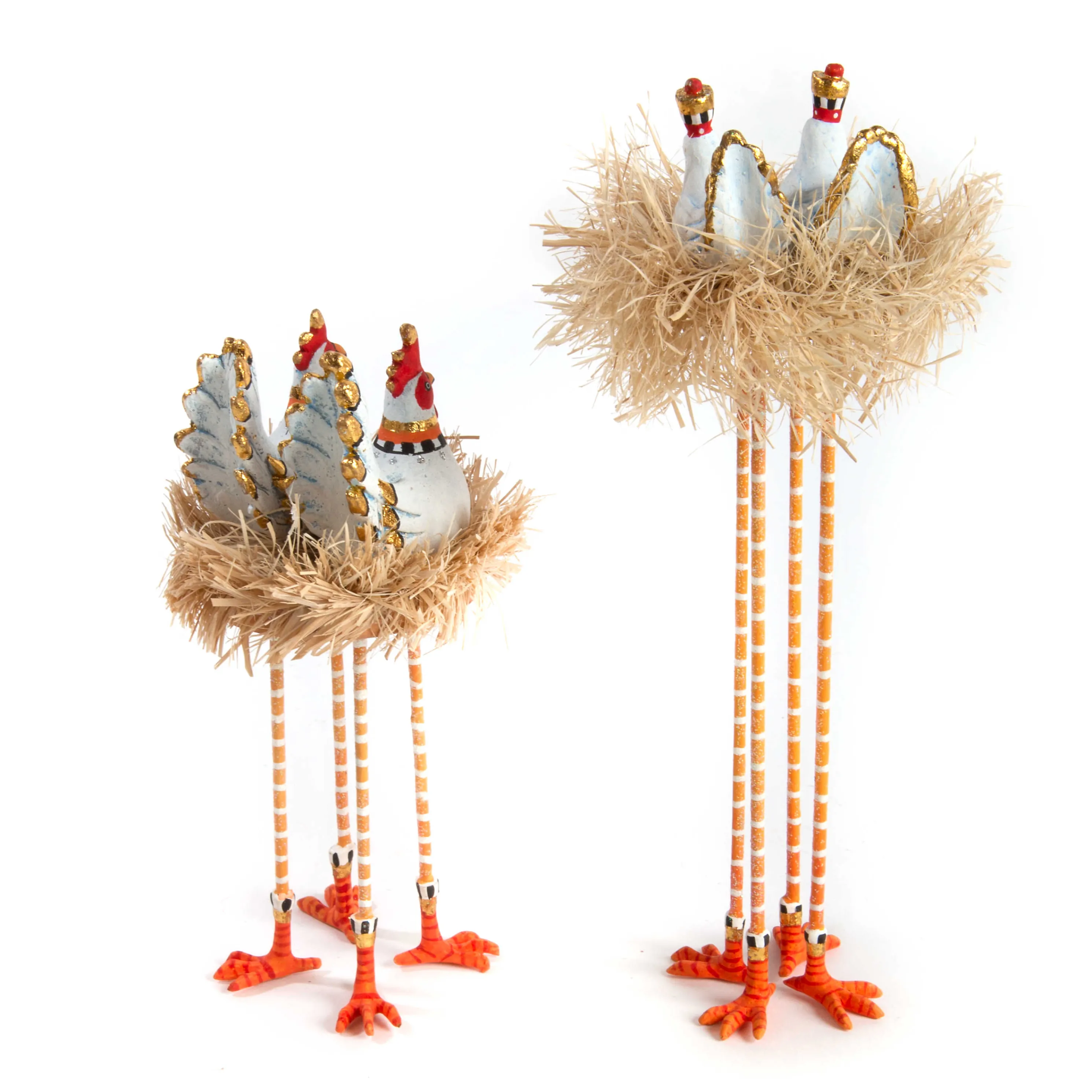 Patience Brewster Nativity Chicken & Dove Figures