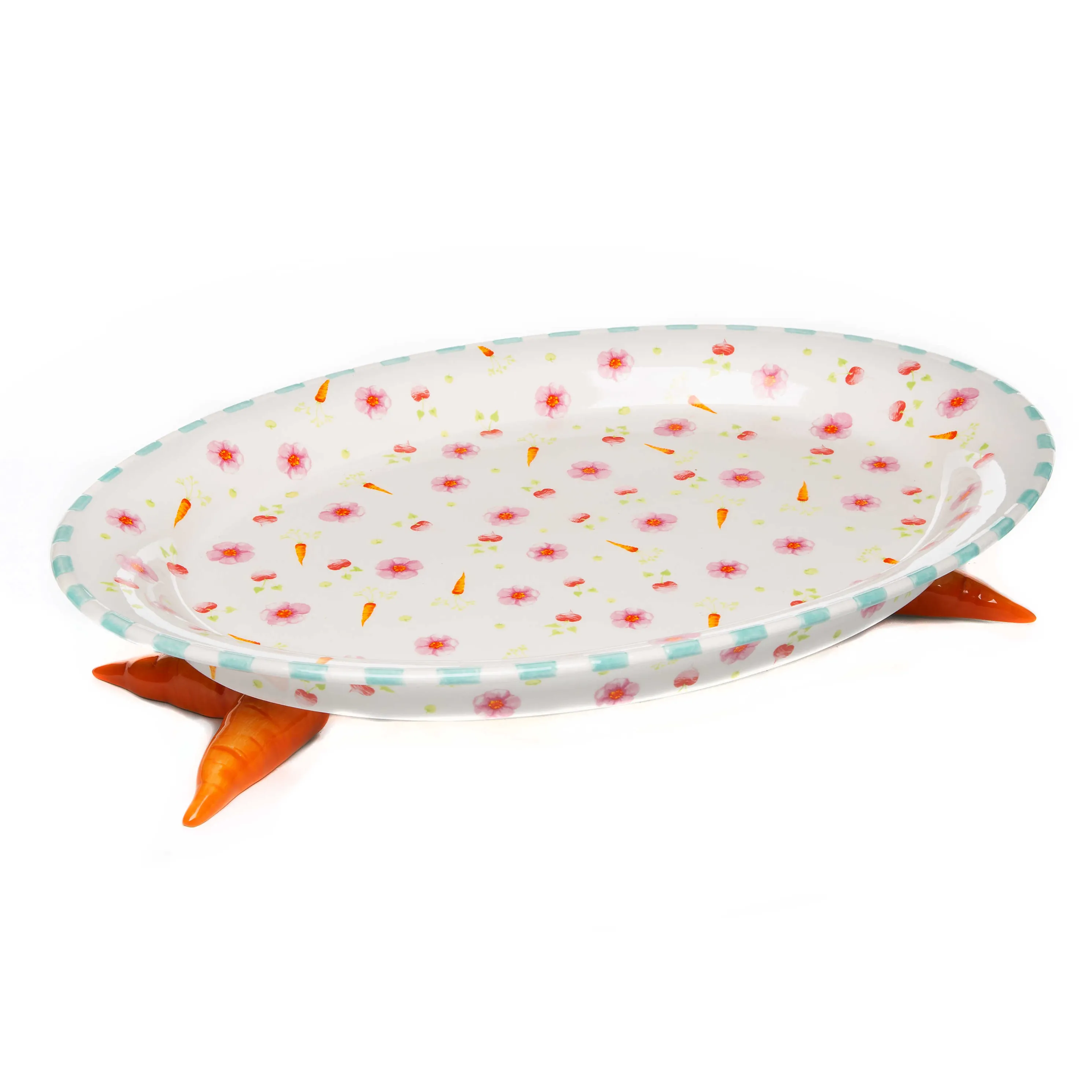 Patience Brewster Carrot Footed Hors D'Oeuvre Plate