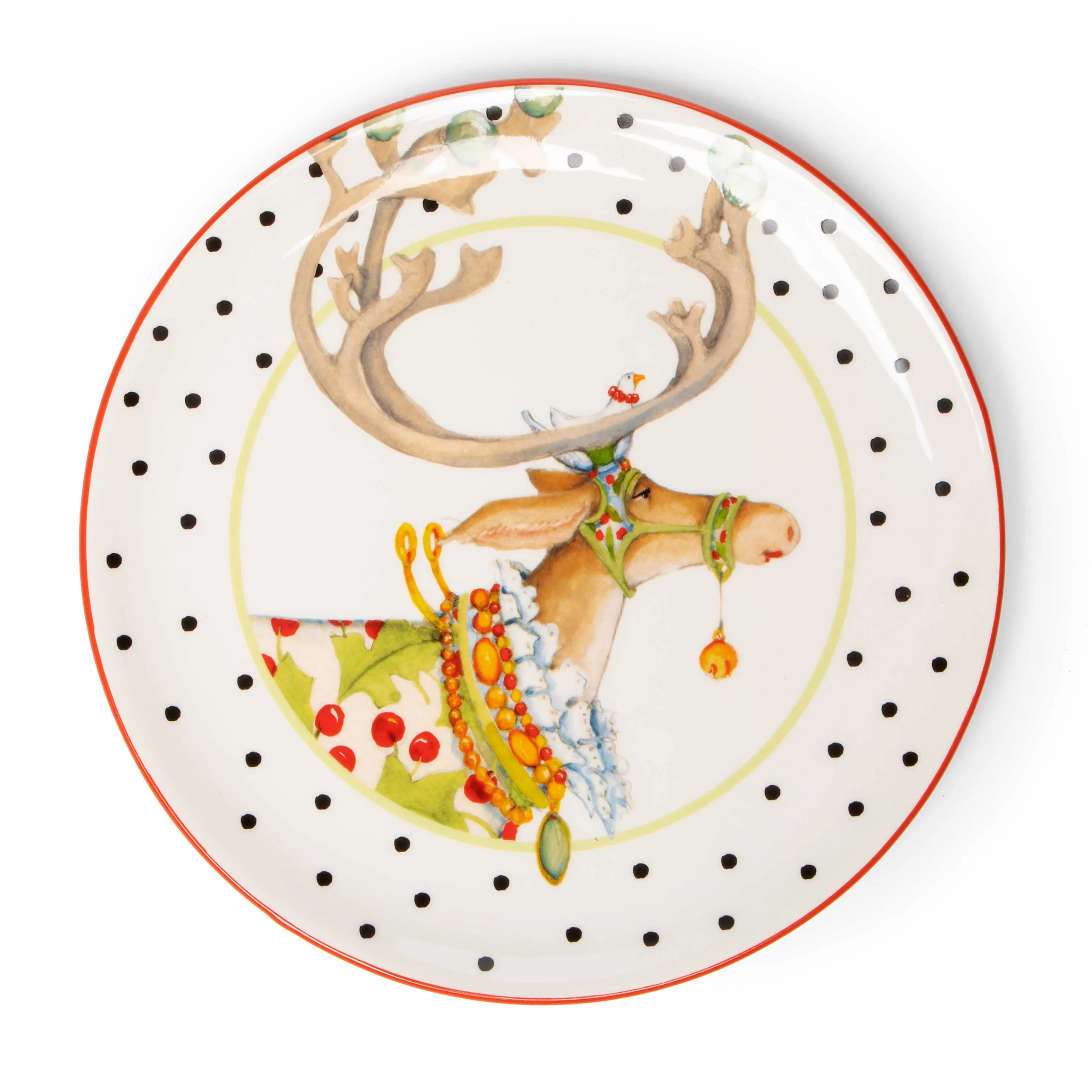 Patience Brewster Dash Away Dessert Plates - Set Of 4
