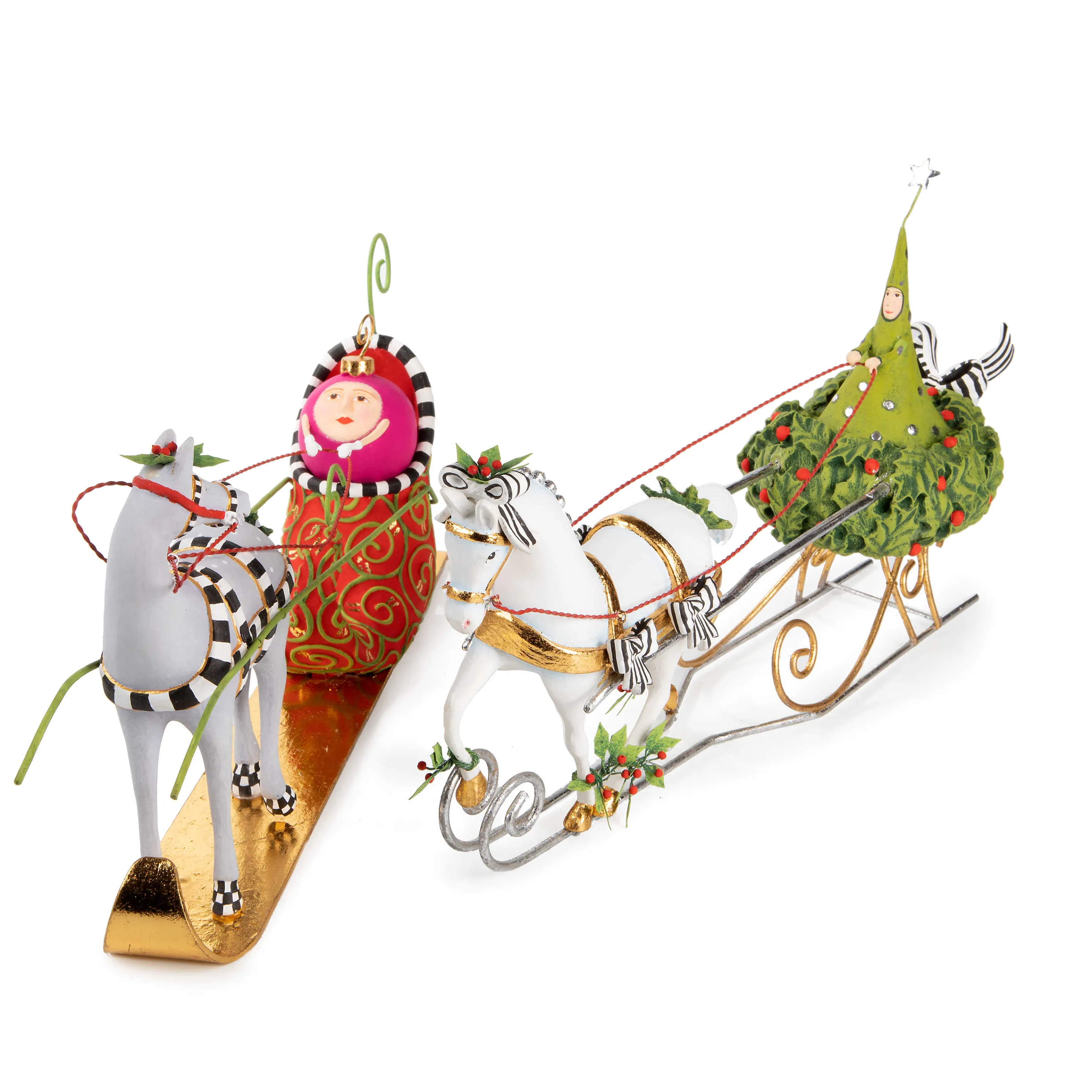 Patience Brewster Jingle Bells Sleigh With Shoe Figure