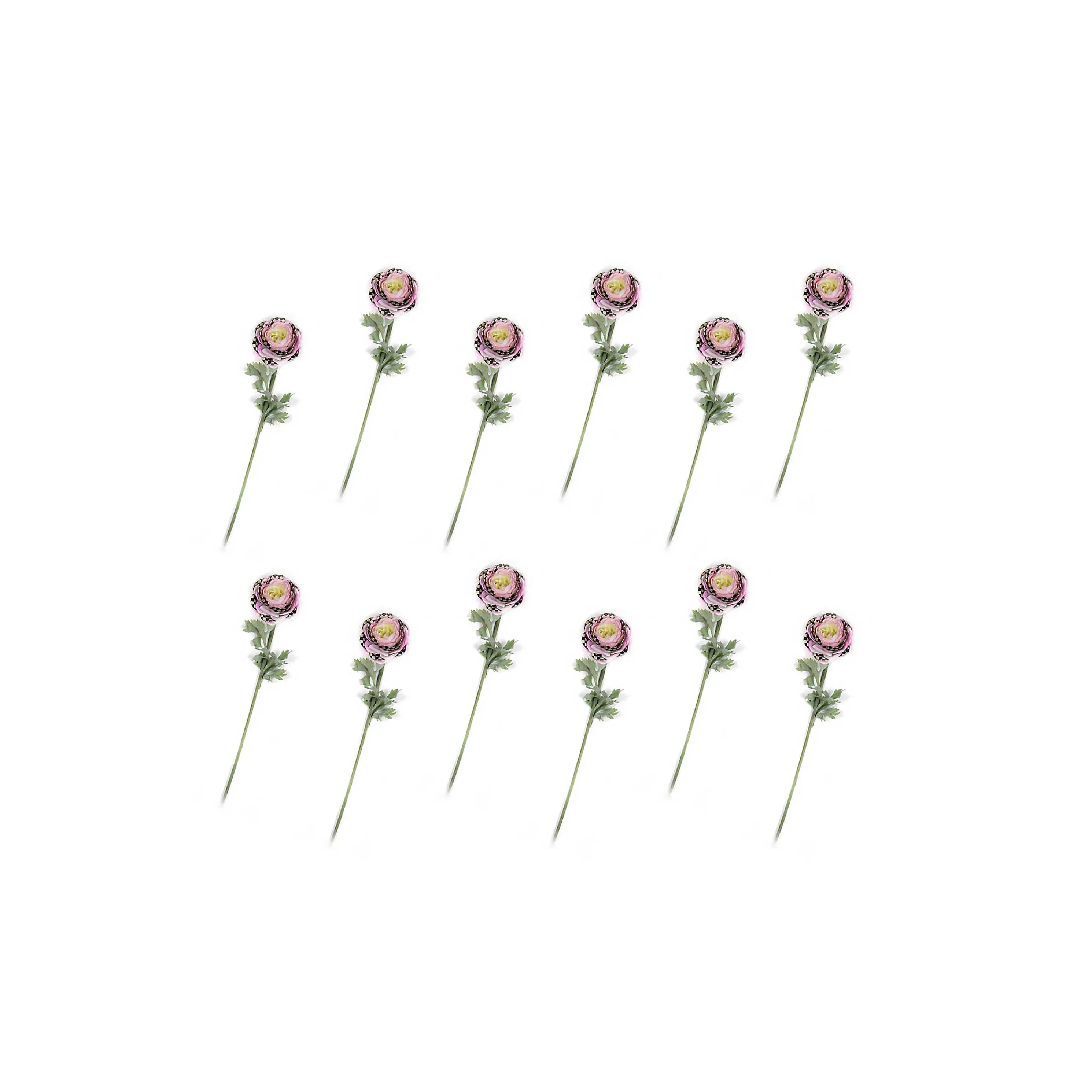 Ranunculus Bouquet - Purple - Set Of 12