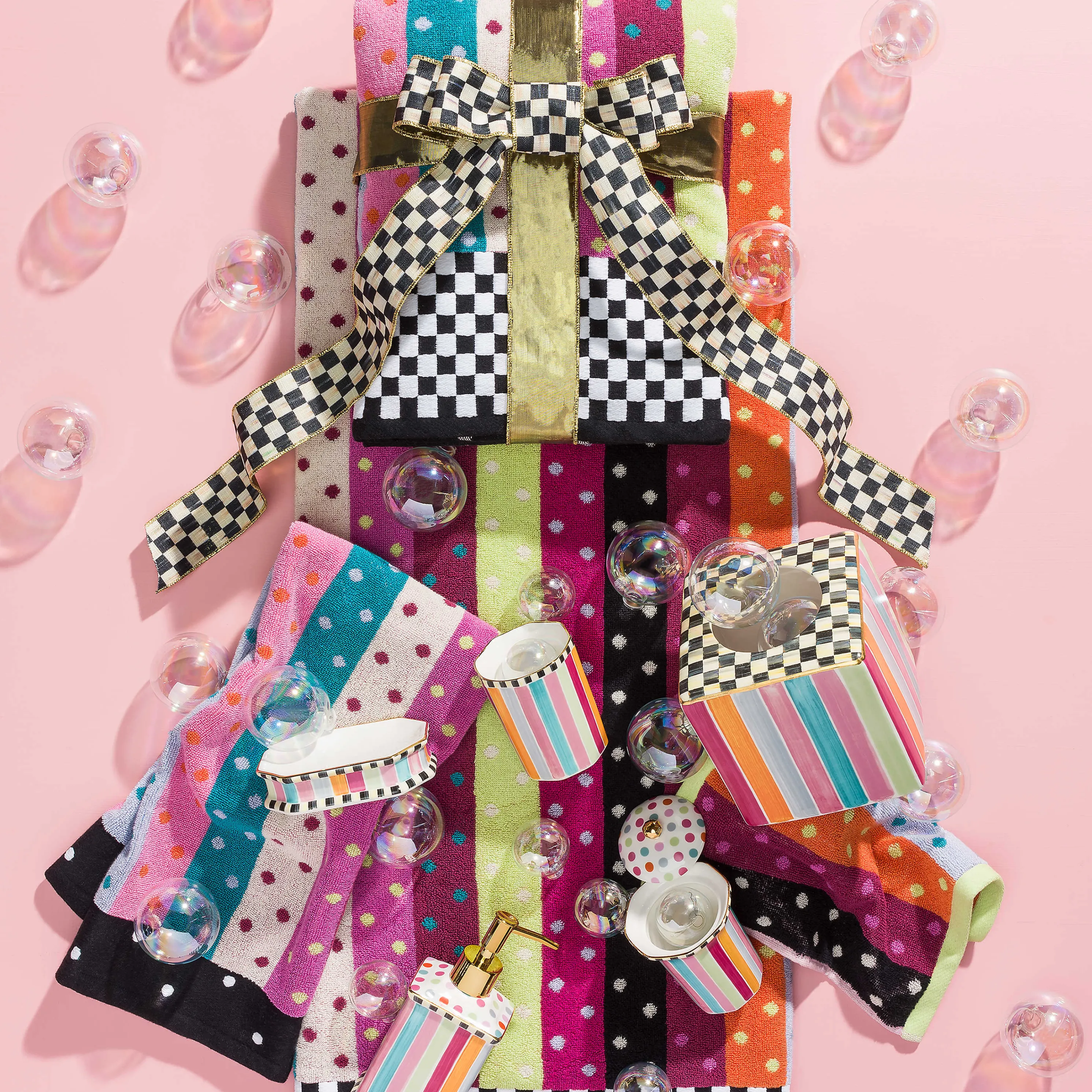 Ribbon & Dot Boutique Tissue Box Holder