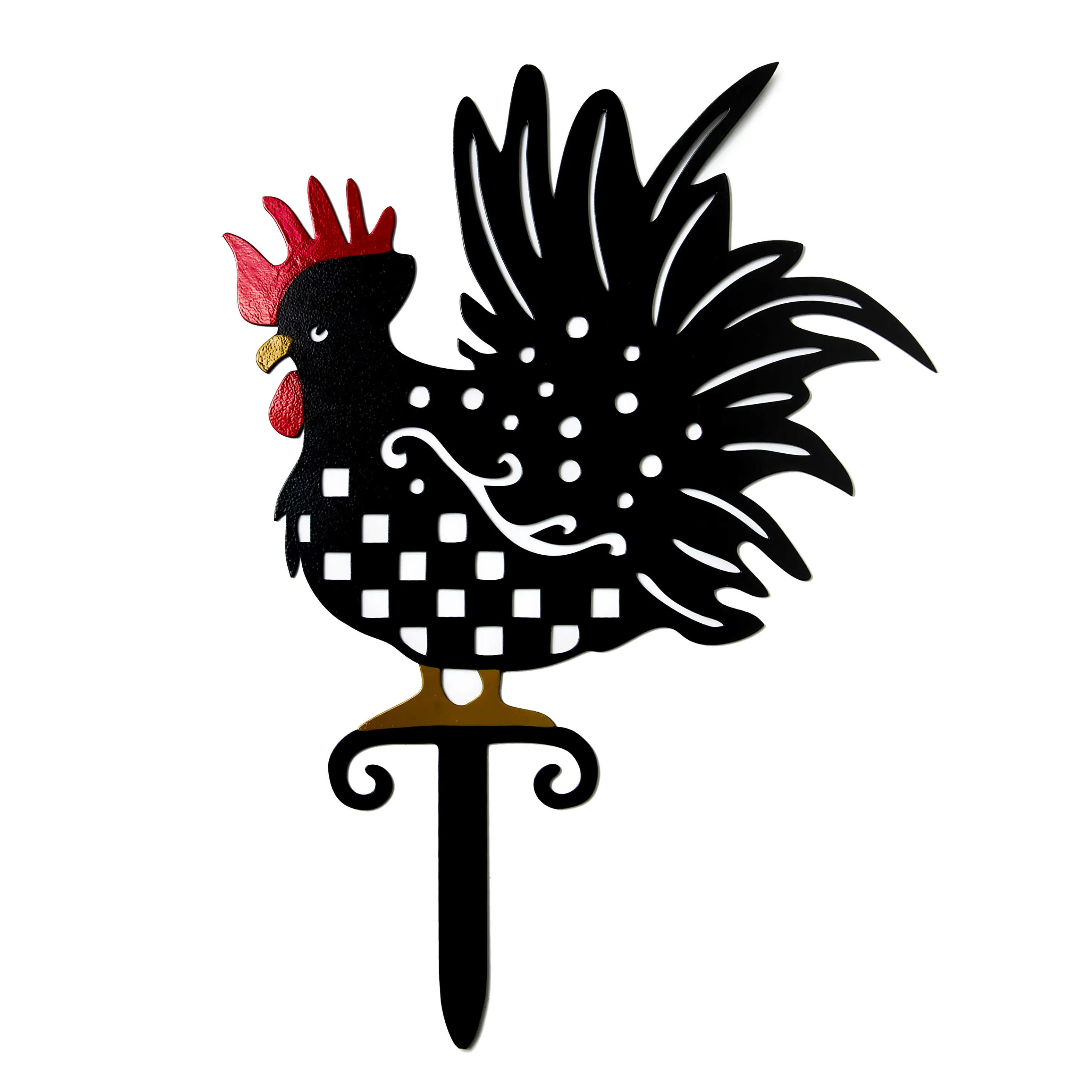 Rooster Lawn Stake