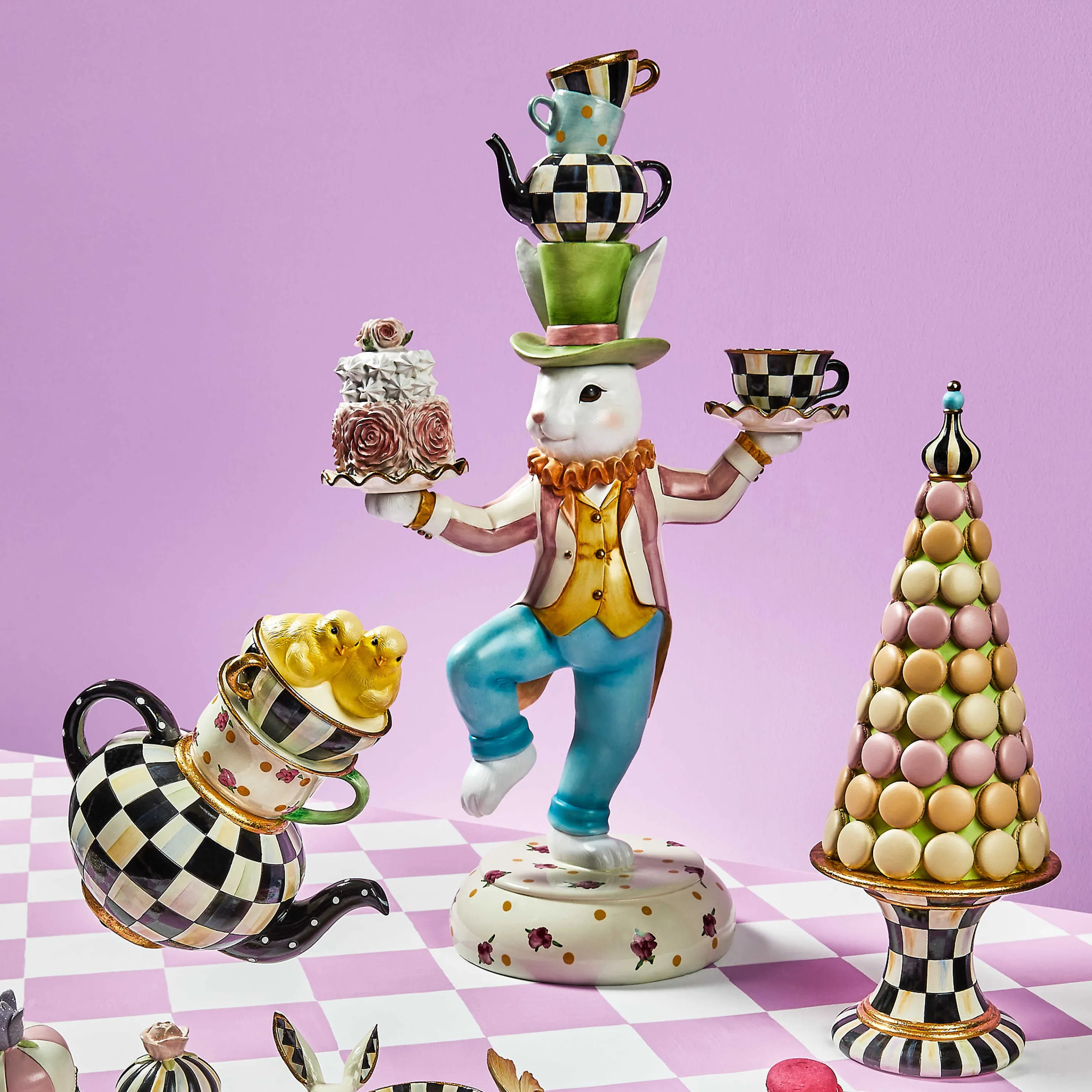 Rose Rabbit Centerpiece