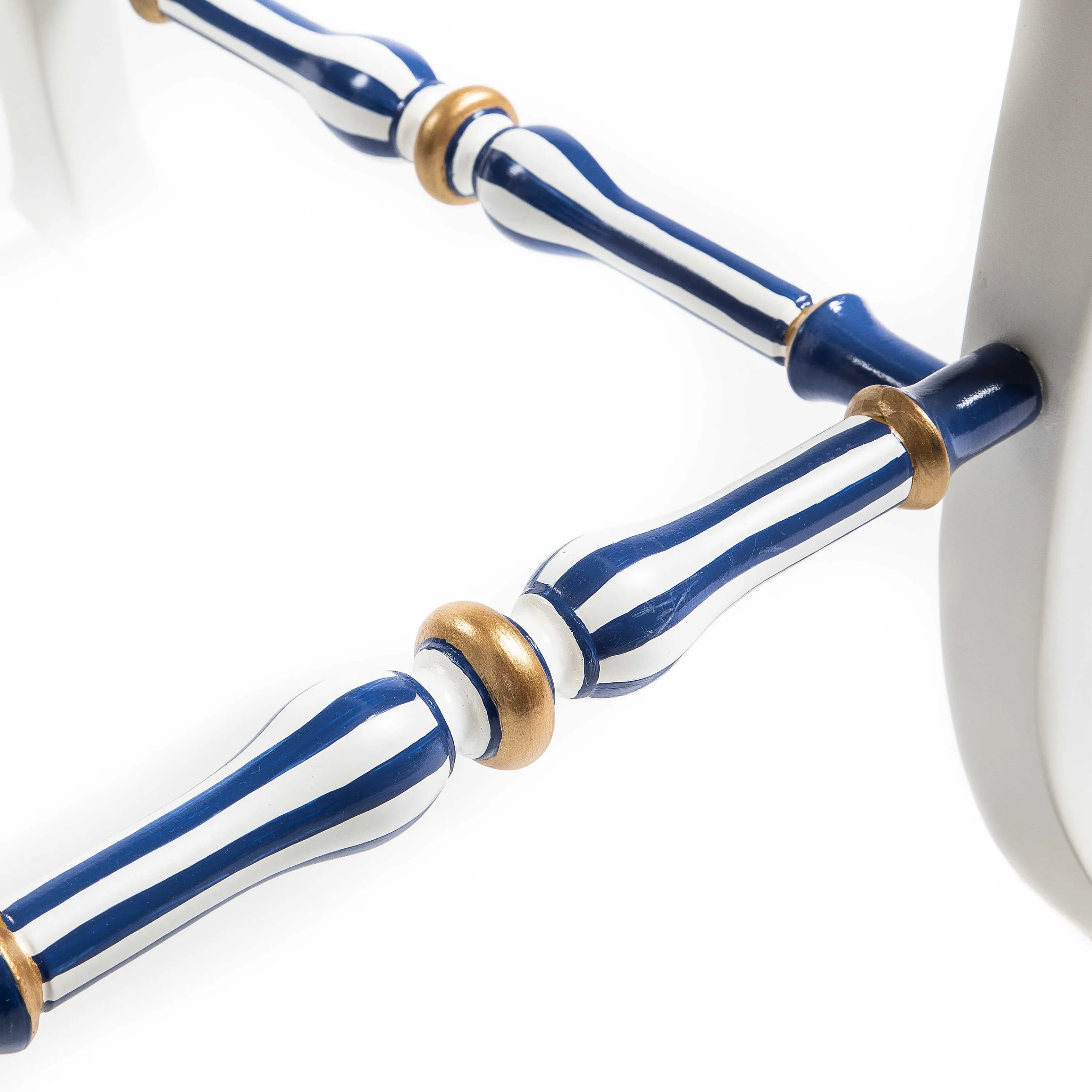 Royal Check Counter Stool With Back