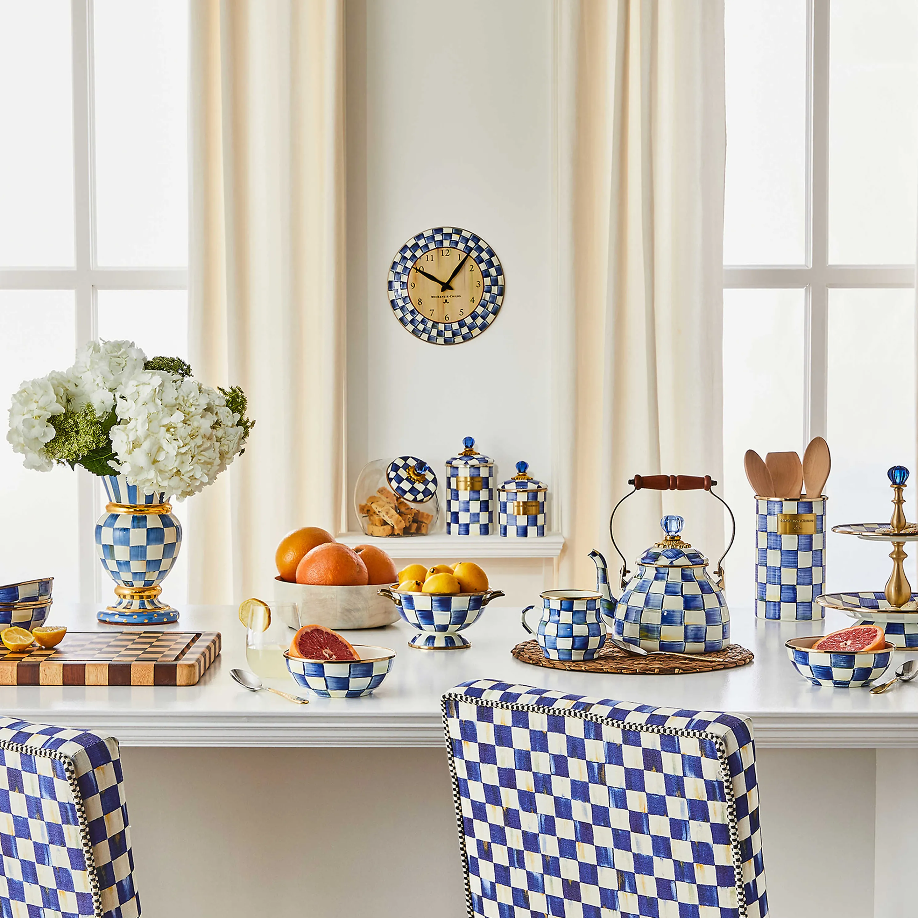 Royal Check Enamel Mug