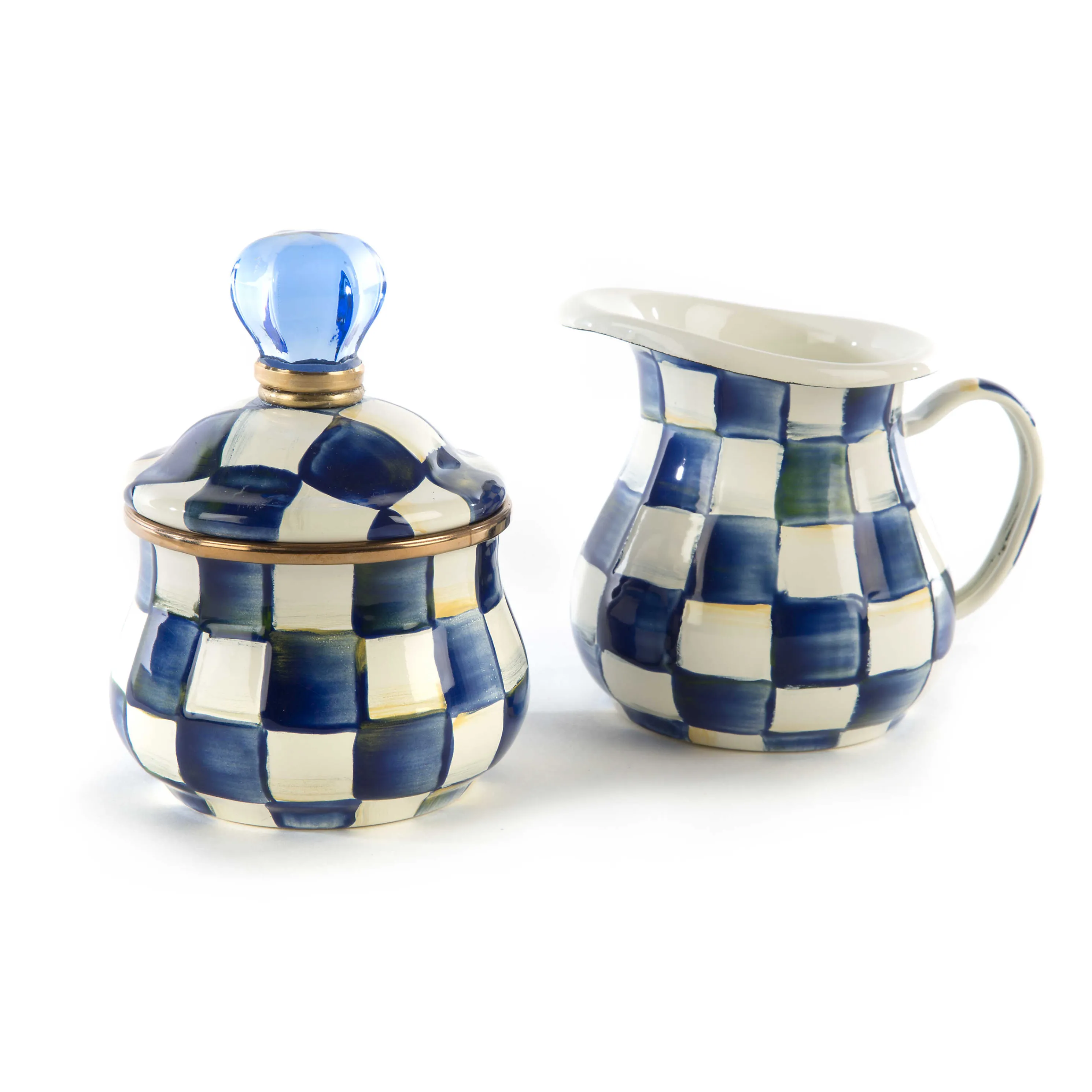 Royal Check Enamel Creamer