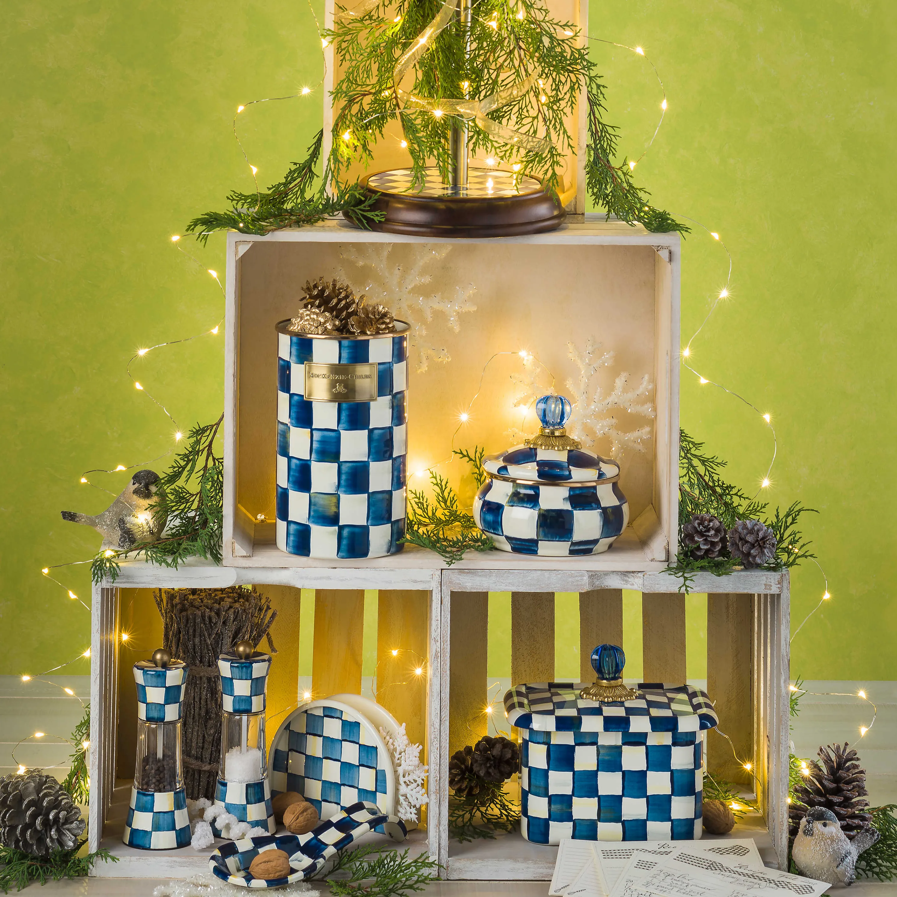 Royal Check Enamel Spoon Rest