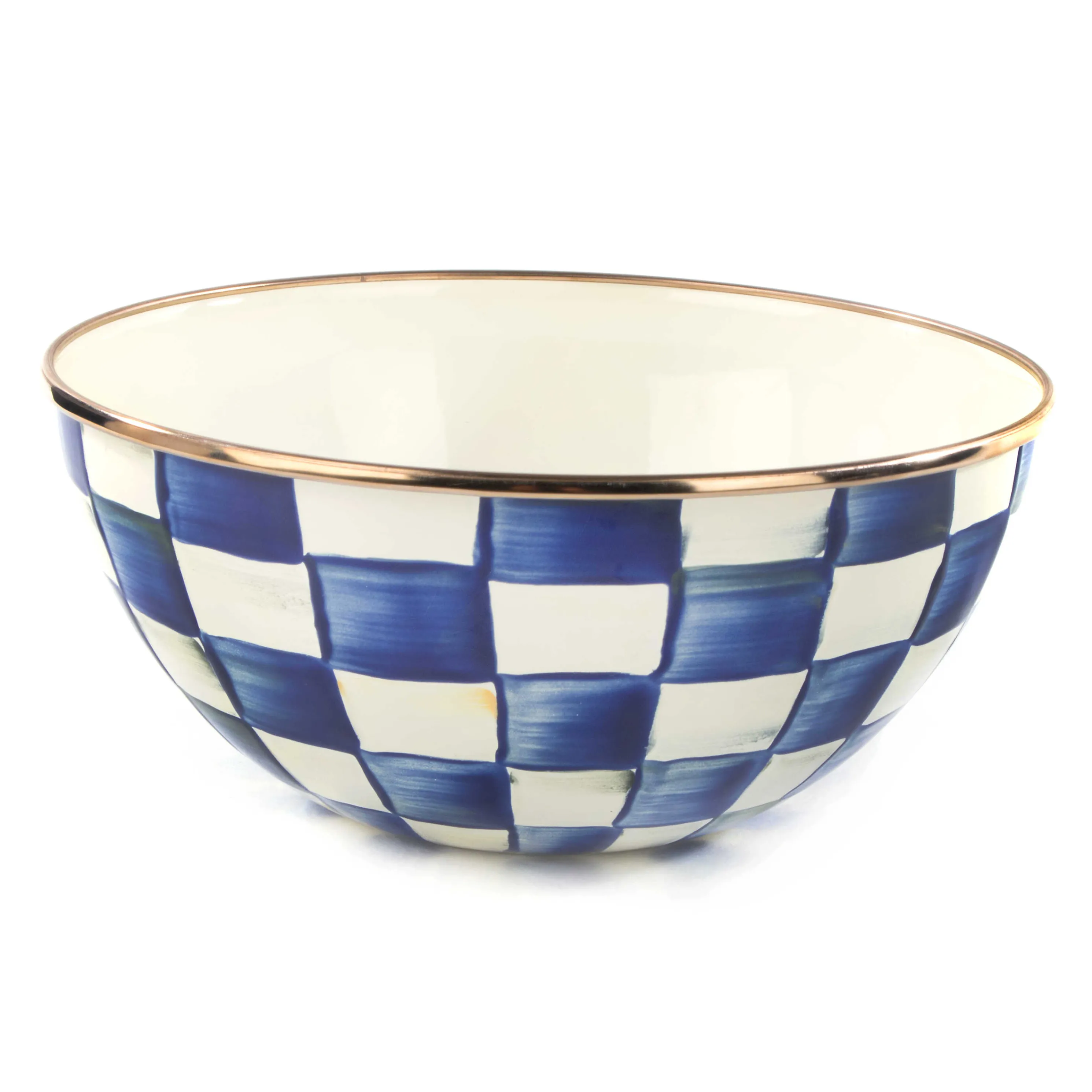 Royal Check Enamel Everyday Bowl - Small