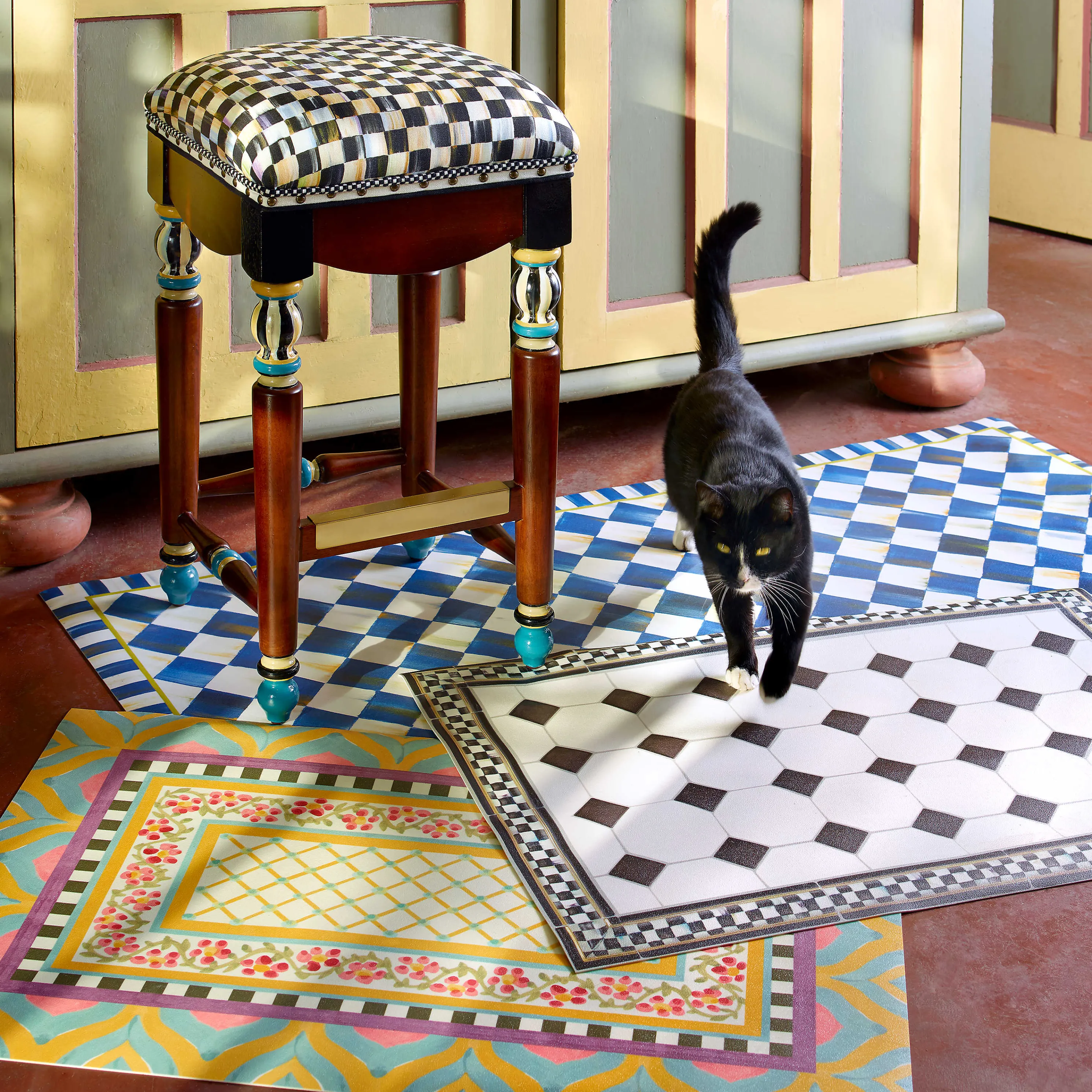 Royal Check Floor Mat - 3' X 5'