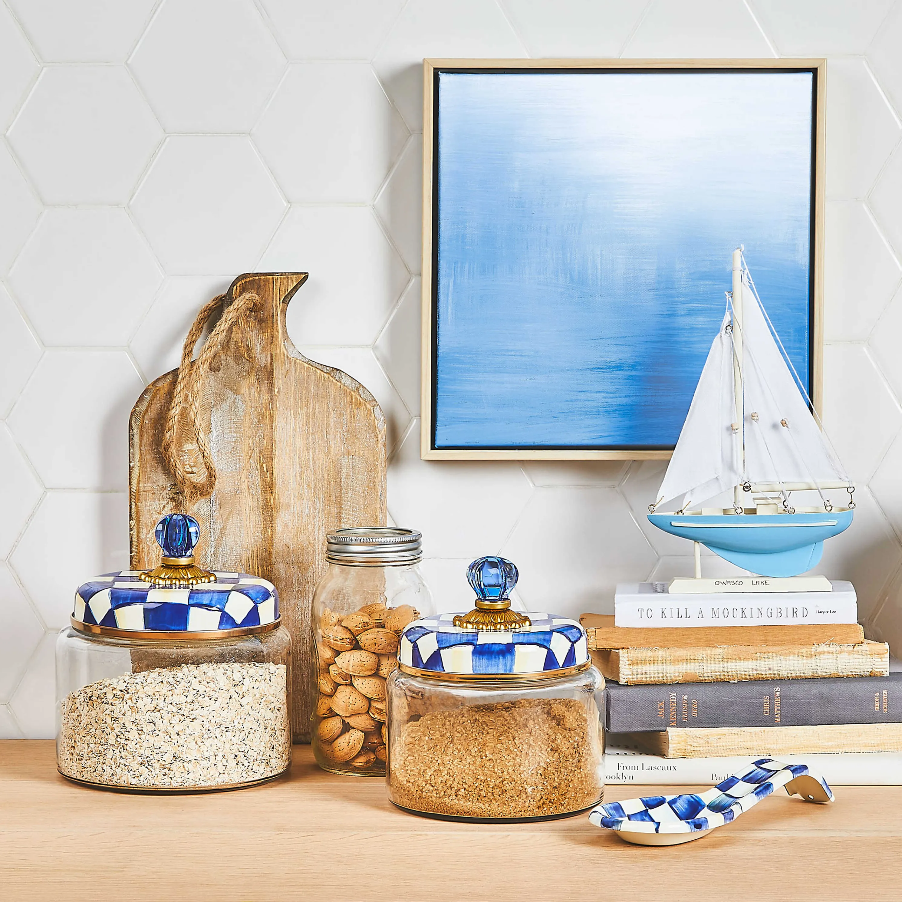 Royal Check Kitchen Canister - Small