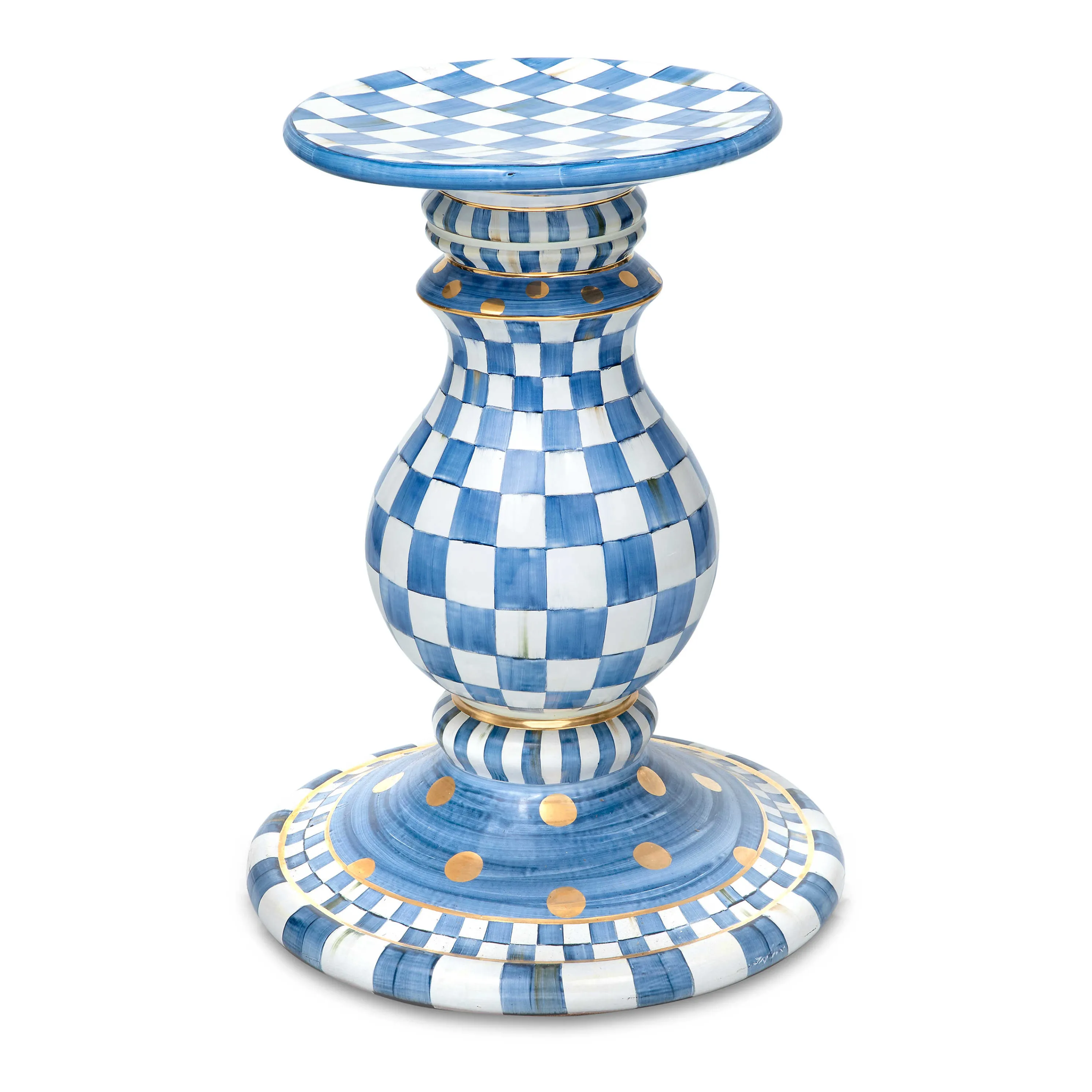 Royal Check Pedestal Table Base