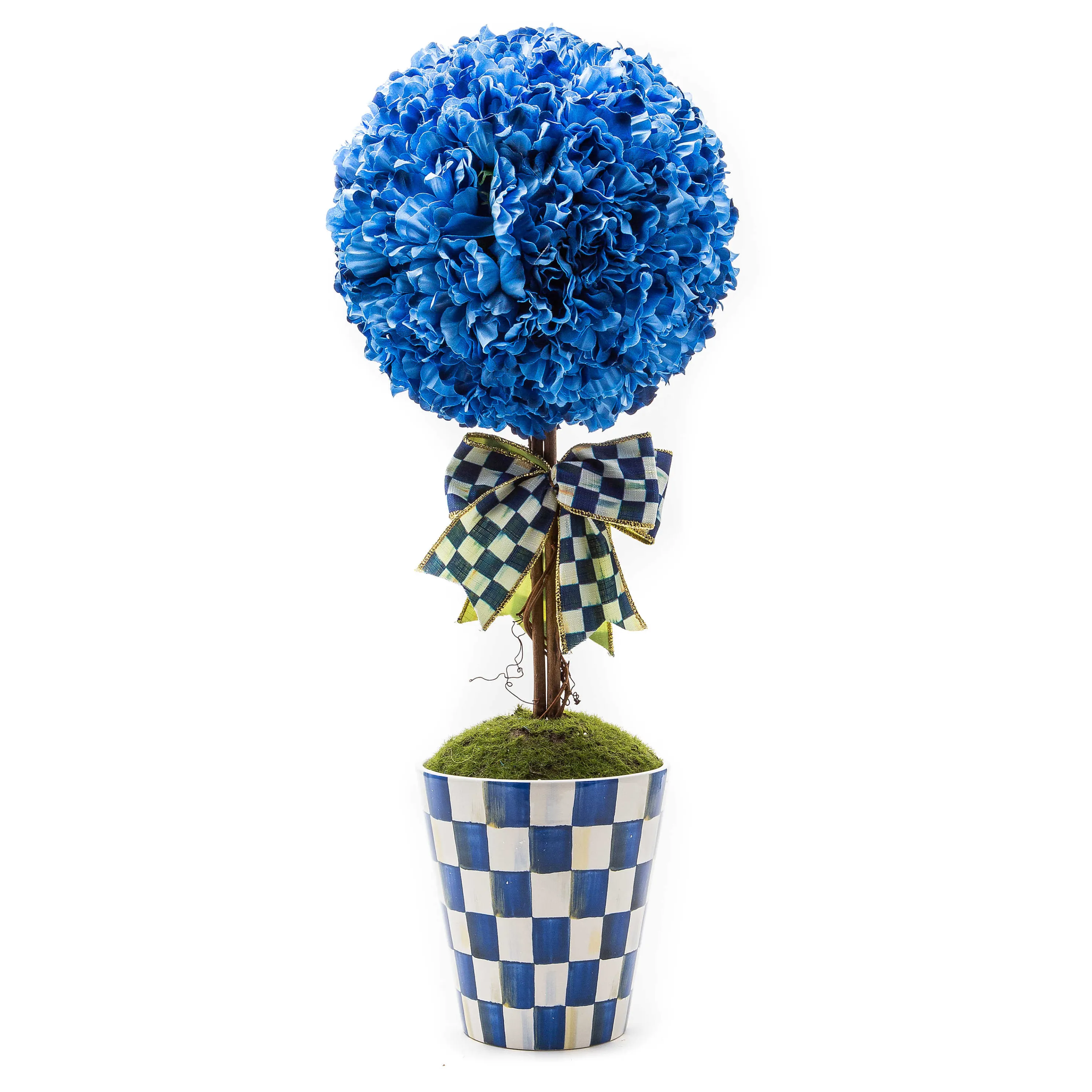 Royal Check Topiary Drop In - Large