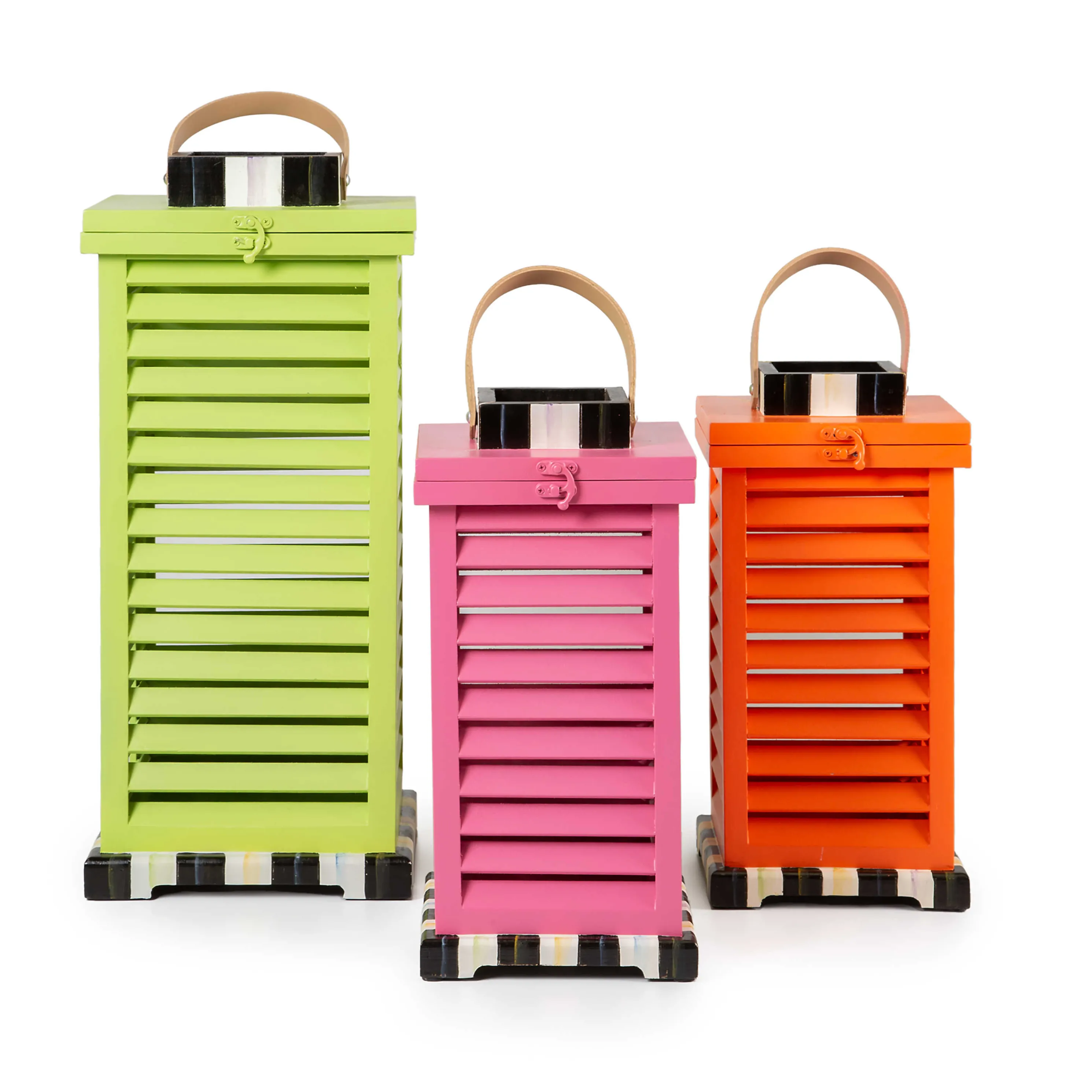 Small Shutter Lantern - Orange