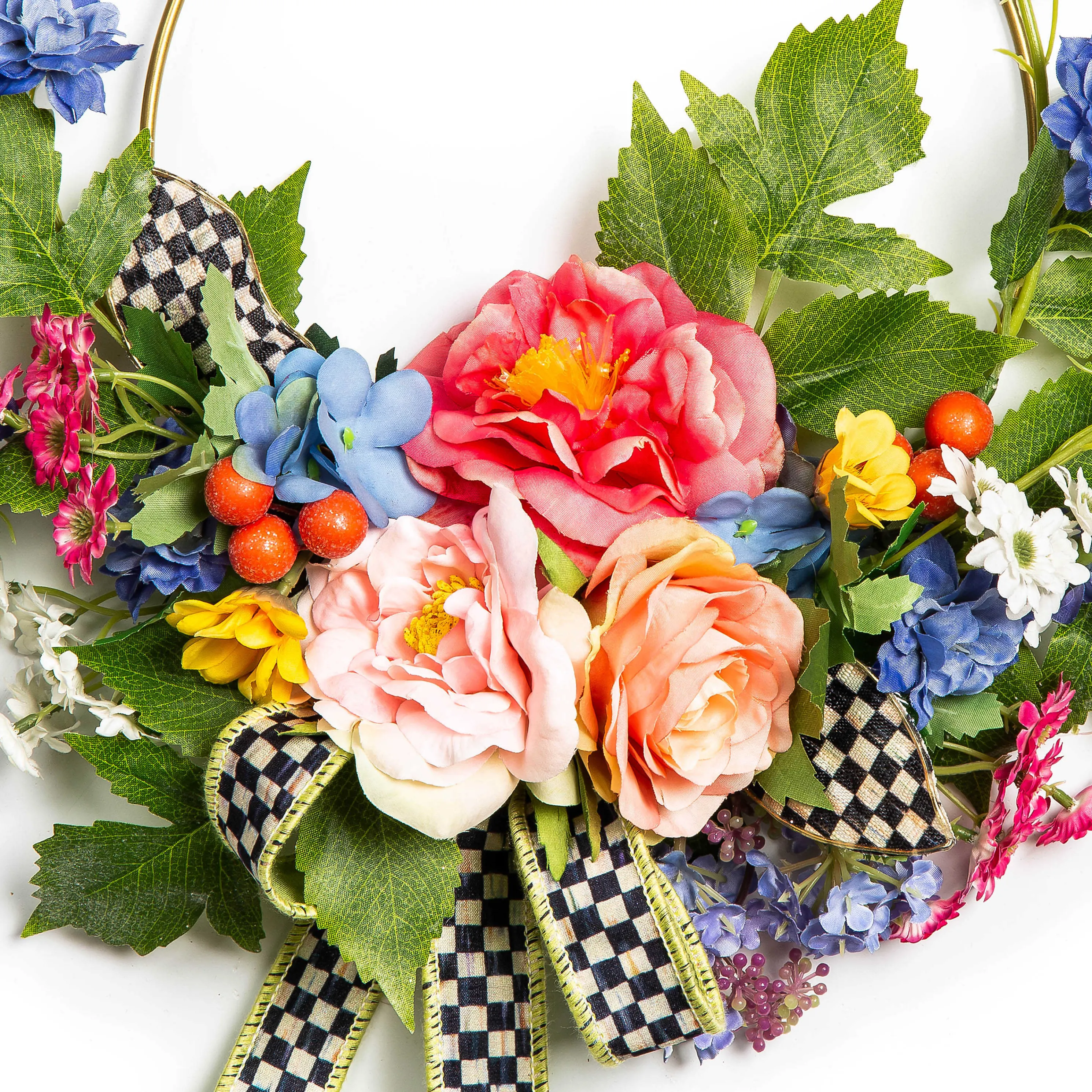 Spring Blooms Hoop Wreath