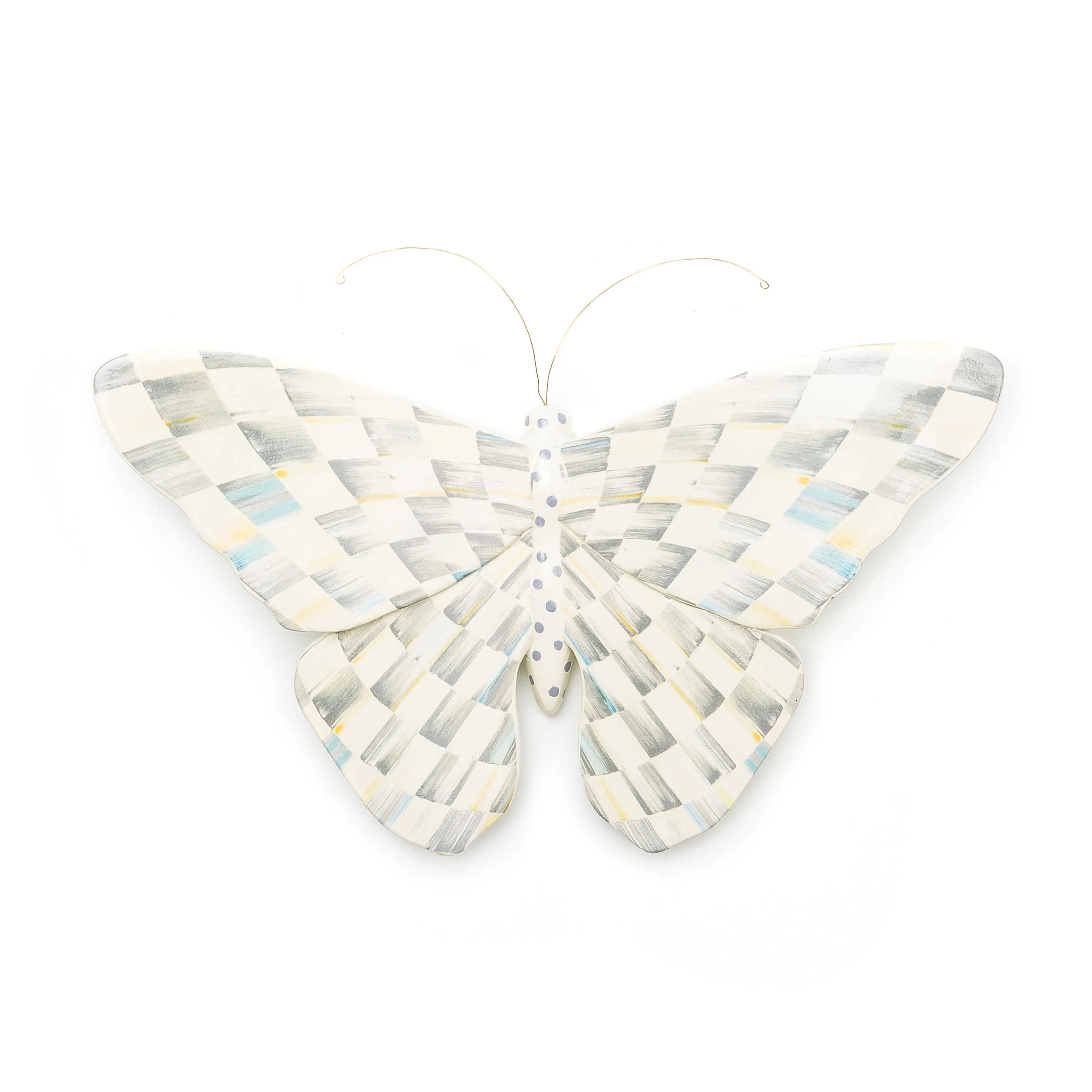 Sterling Check Butterfly Wall Decor