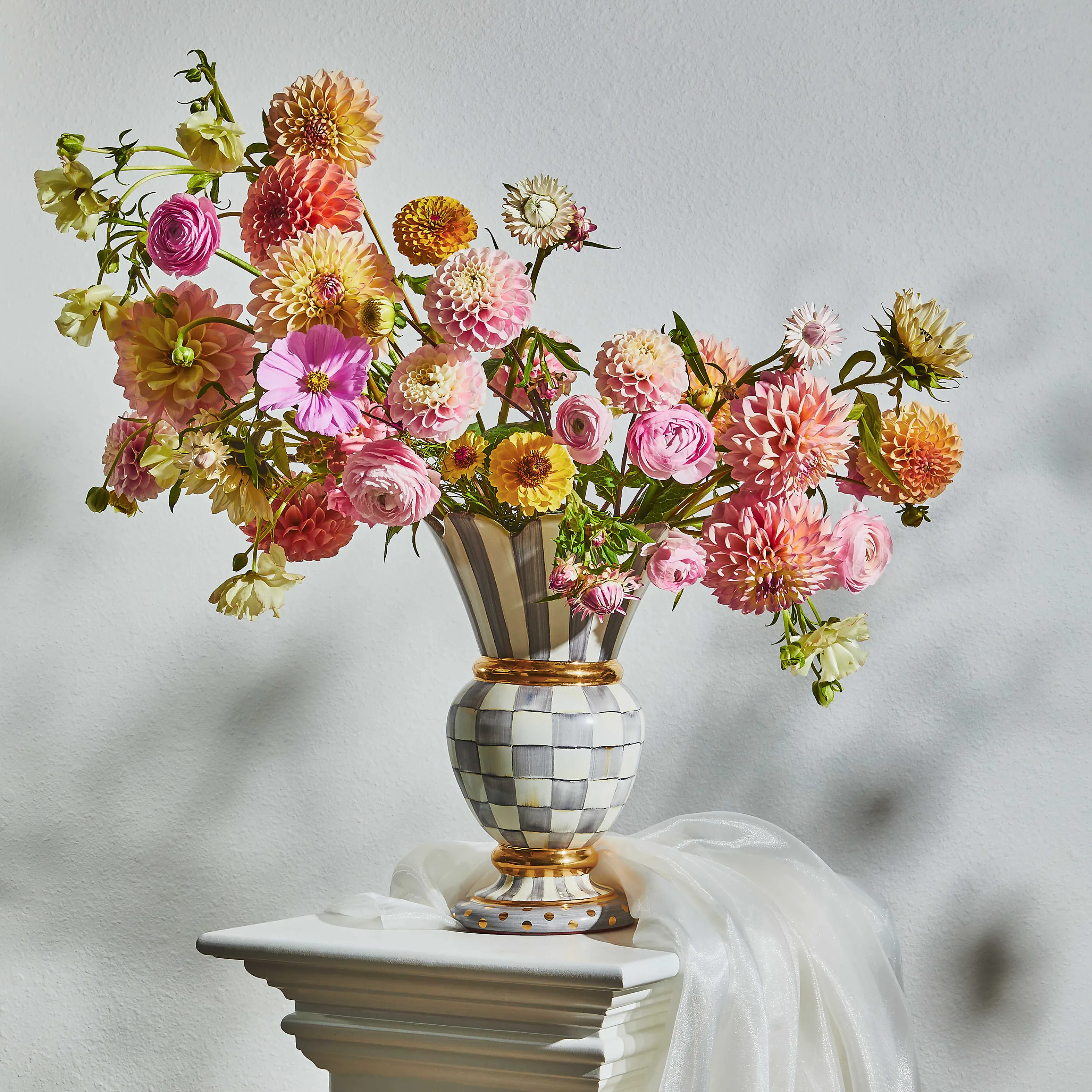 Sterling Check Great Vase