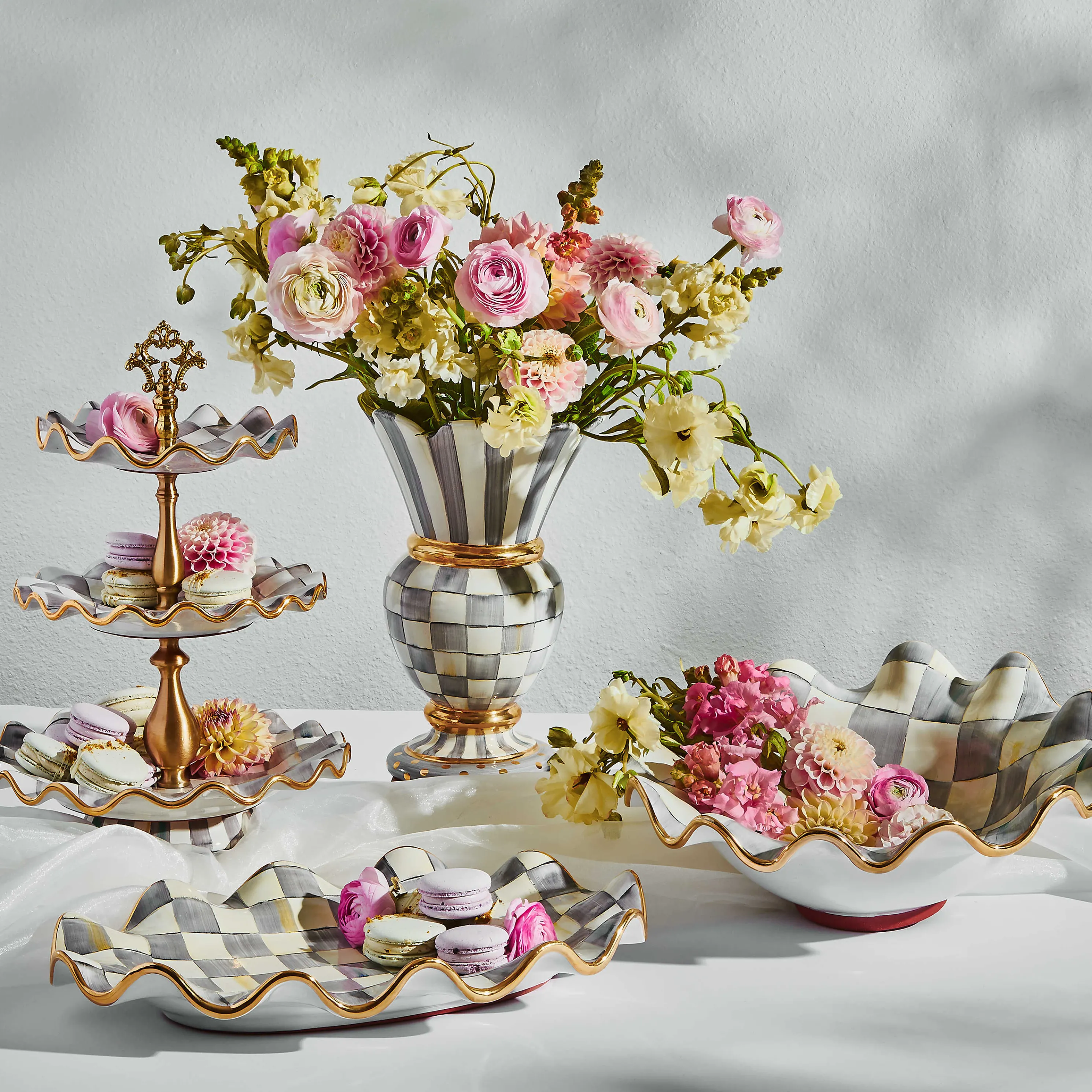 Sterling Check Great Vase