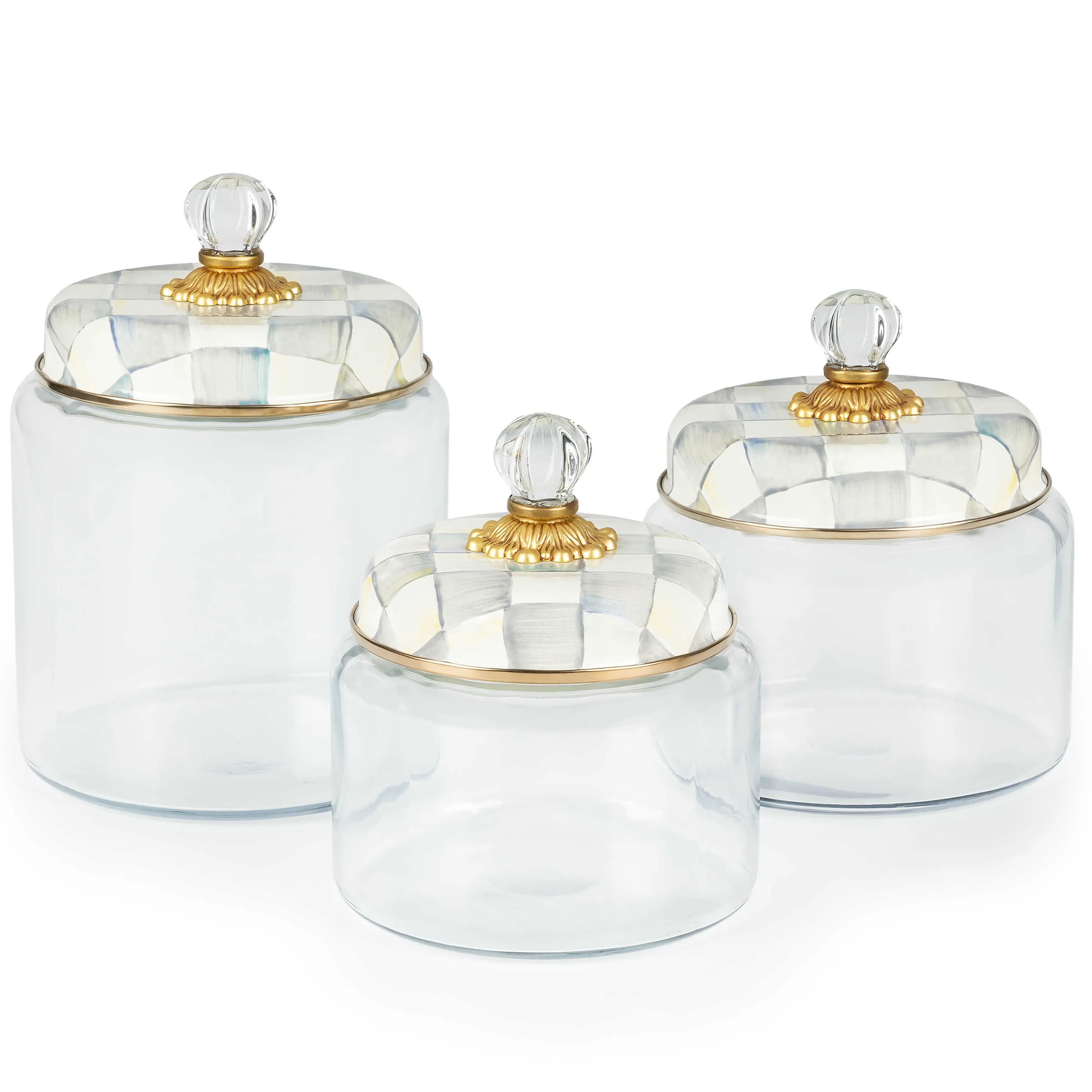 Sterling Check Kitchen Canister - Large