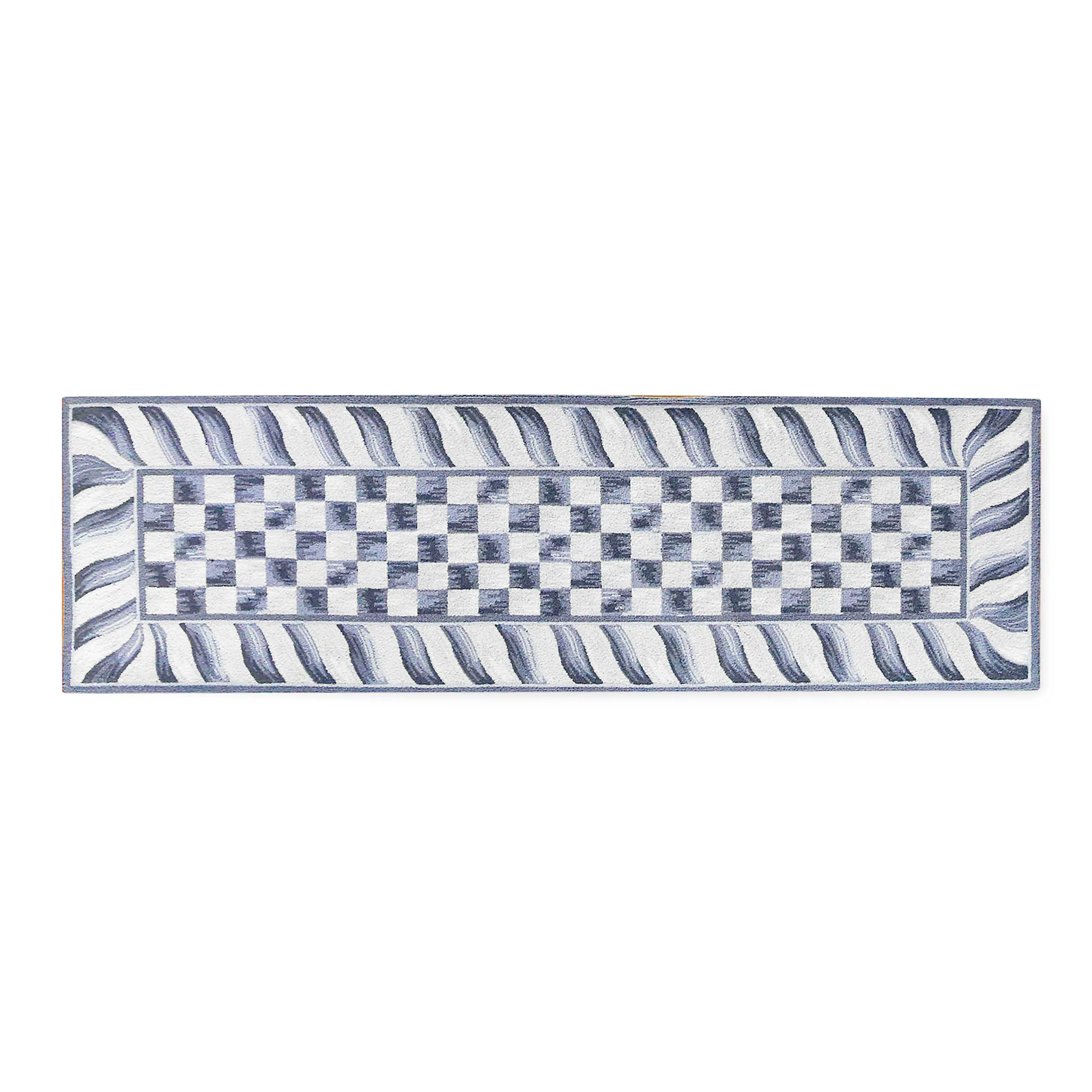 Sterling Check Rug - 2'6" X 8' Runner