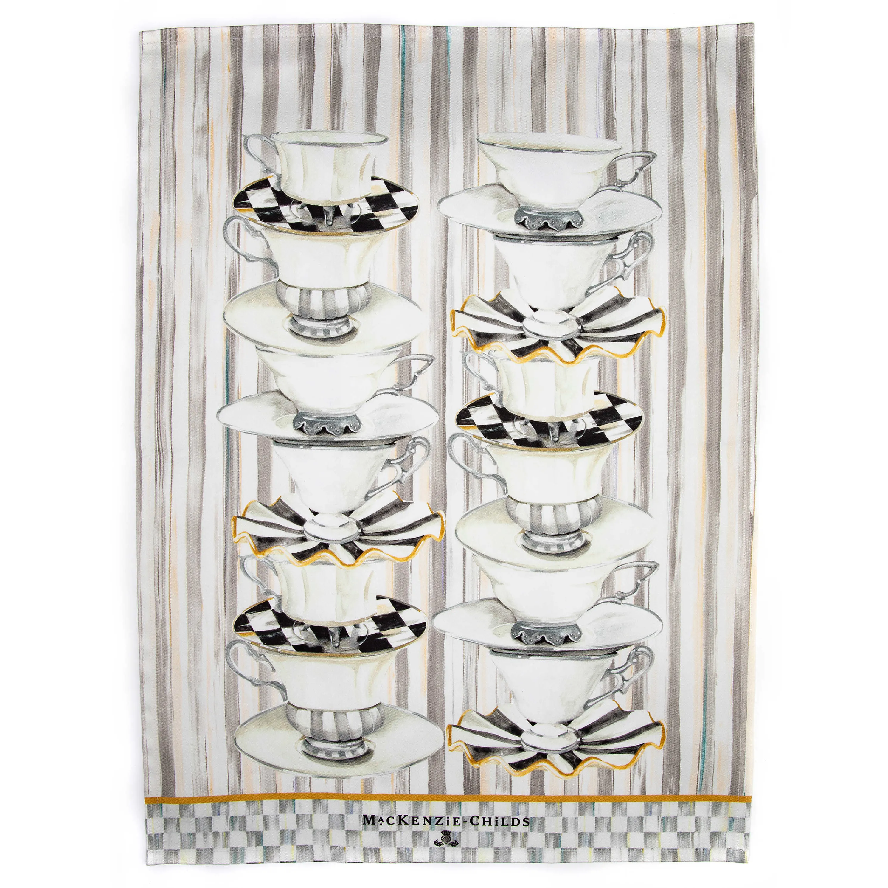 Tea Cups Dish Towel