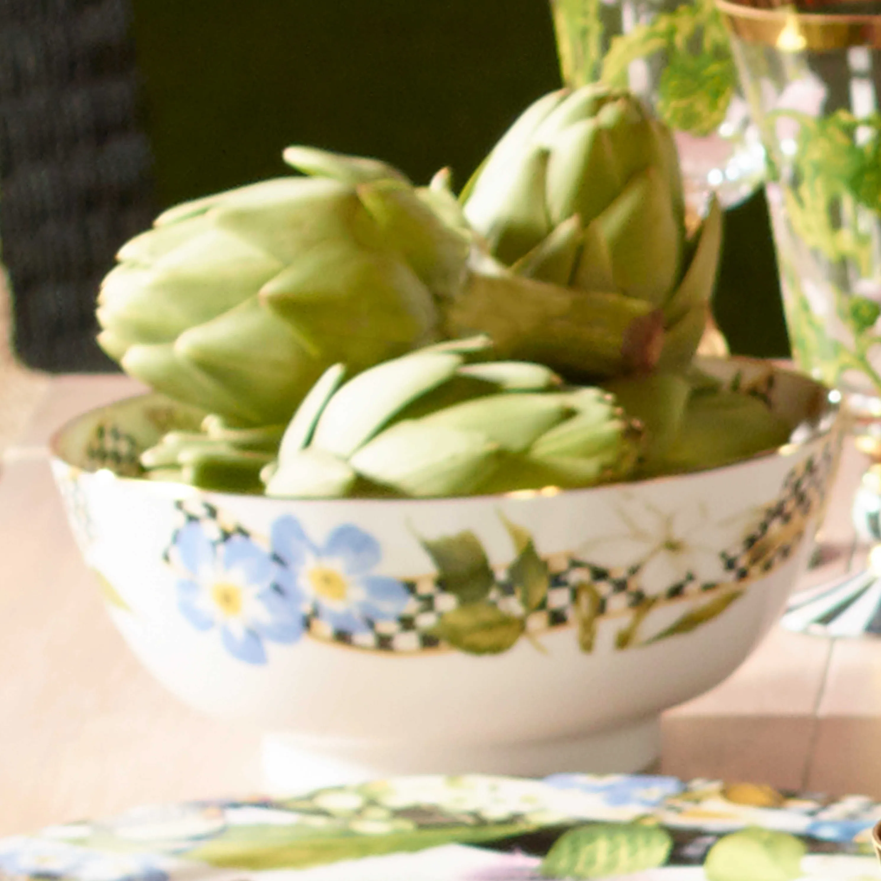 Thistle & Bee Serving Bowl