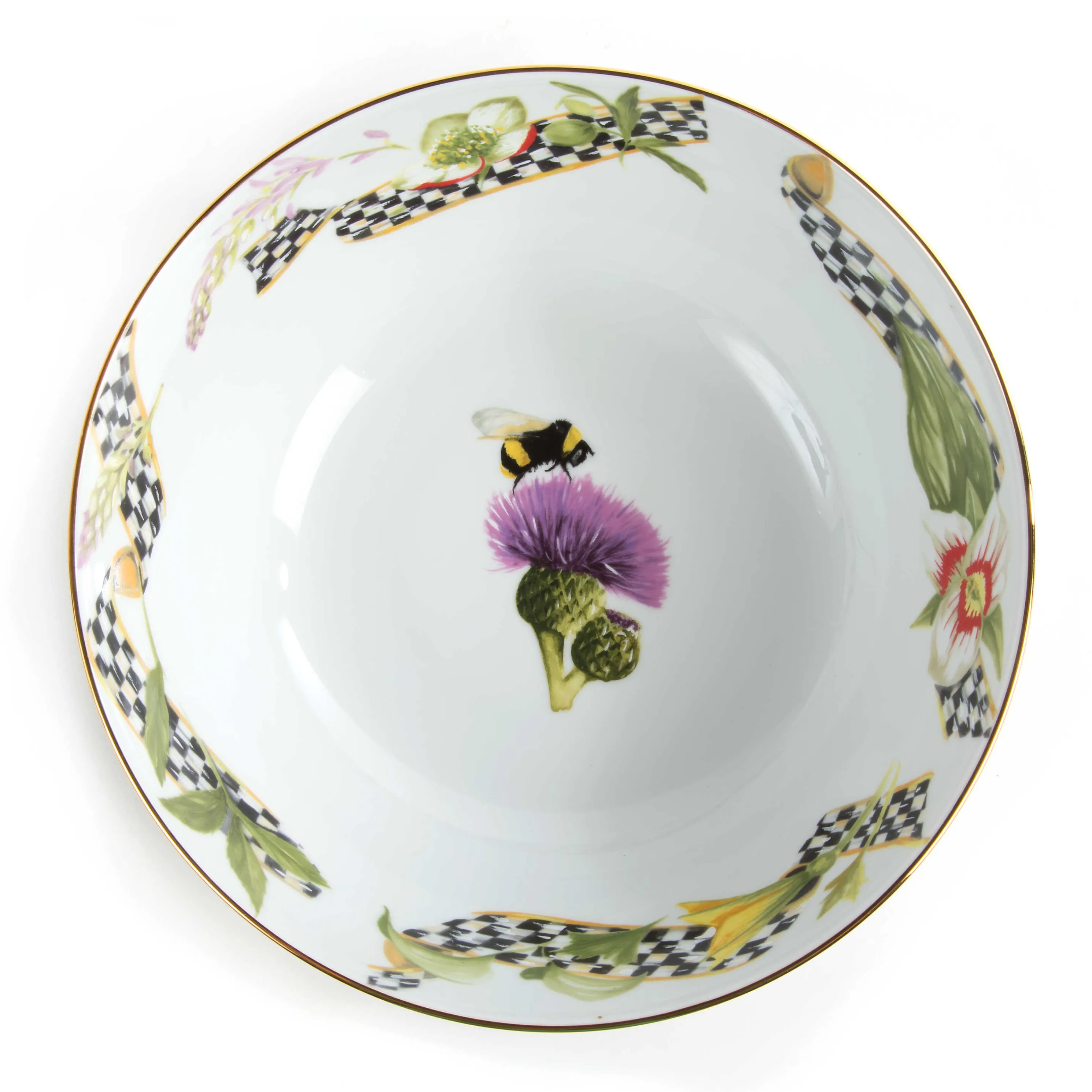 Thistle & Bee Serving Bowl