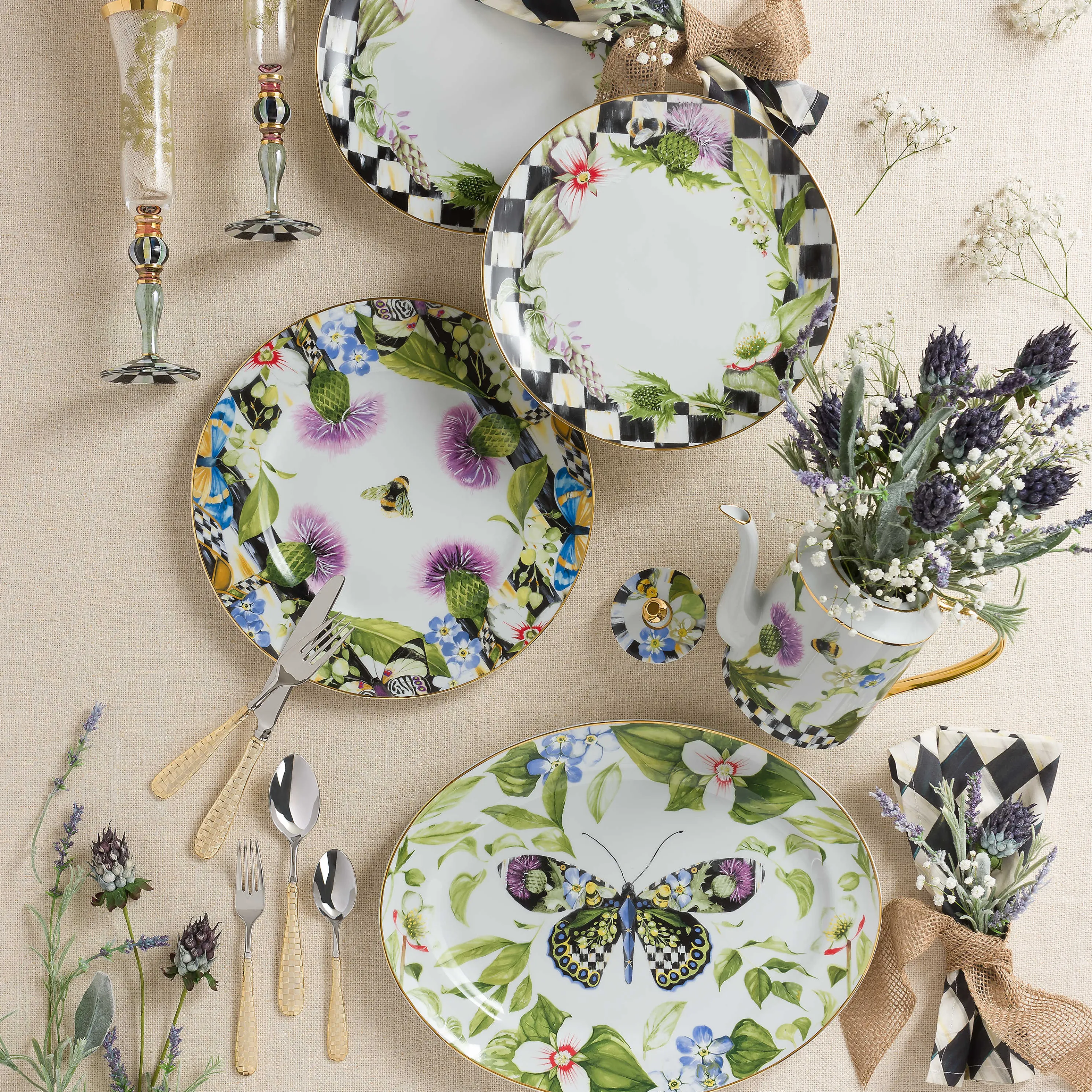Thistle & Bee Serving Platter