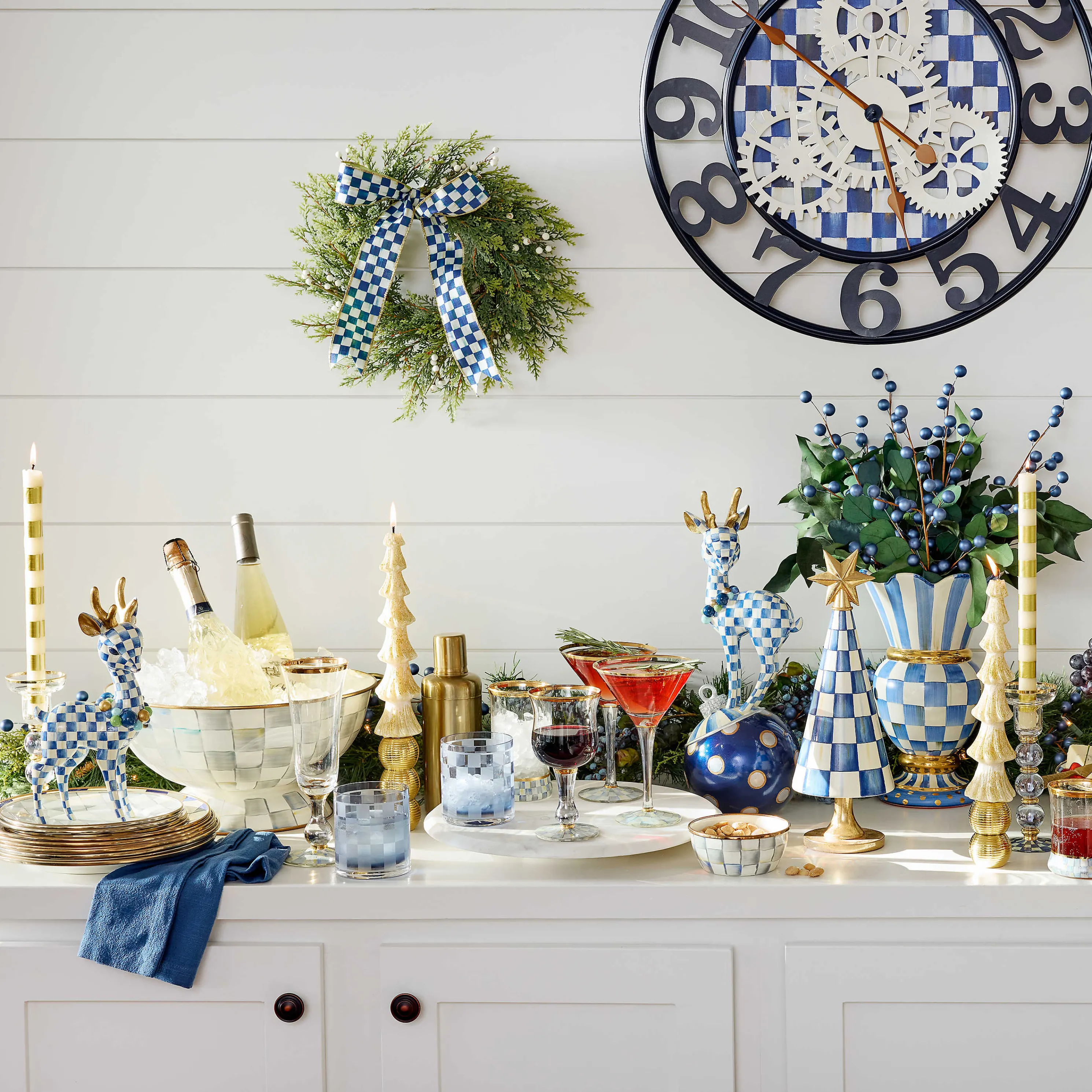 Tree Dinner Candles - Ivory - Set Of 2