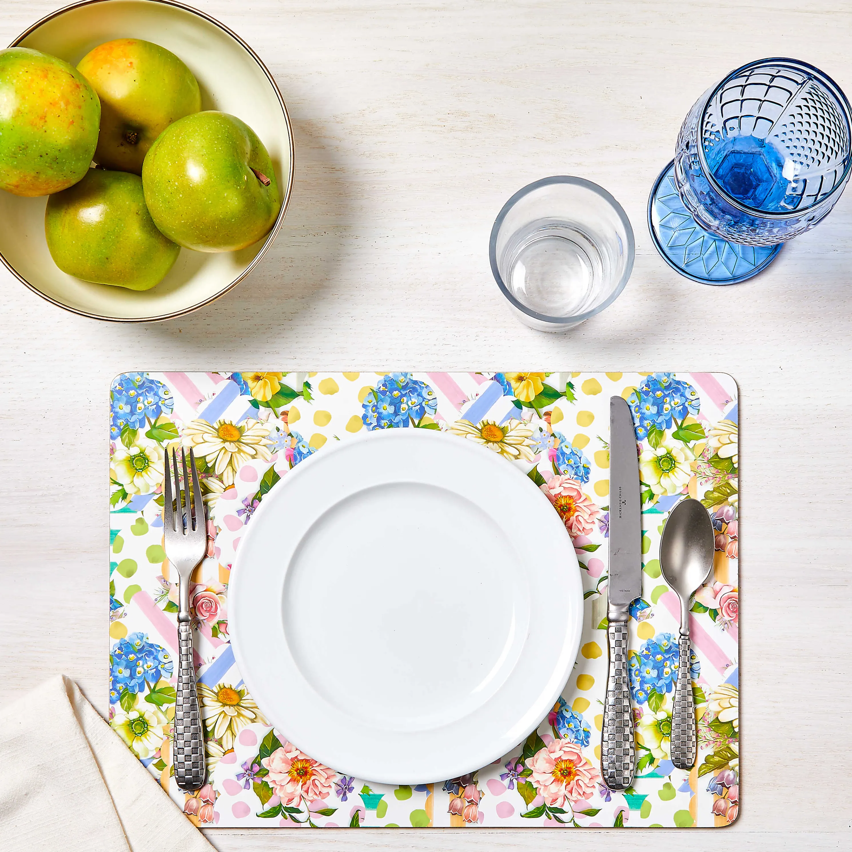 Wildflowers Cork Back Placemats - Set Of 4