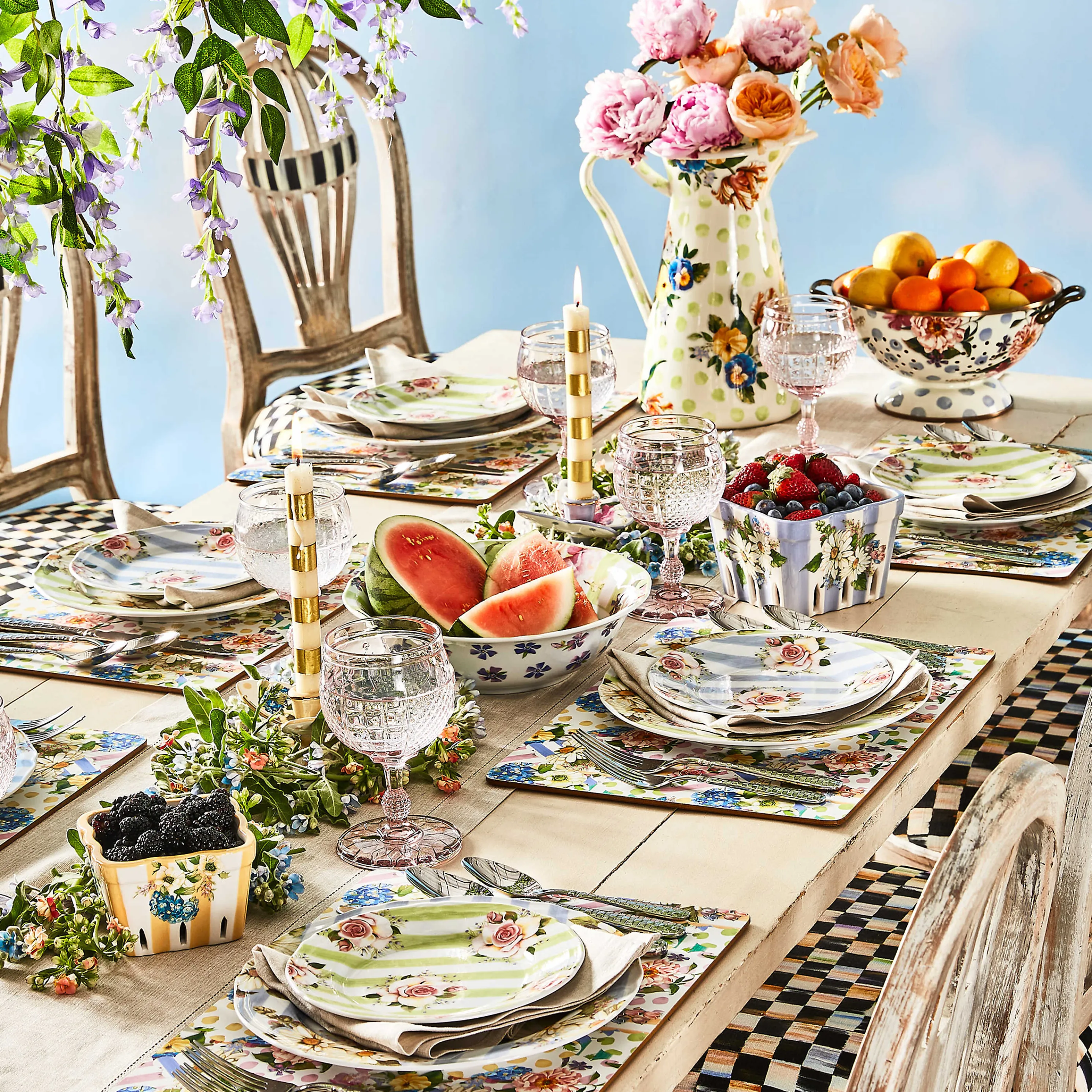 Wildflowers Cork Back Placemats - Set Of 4