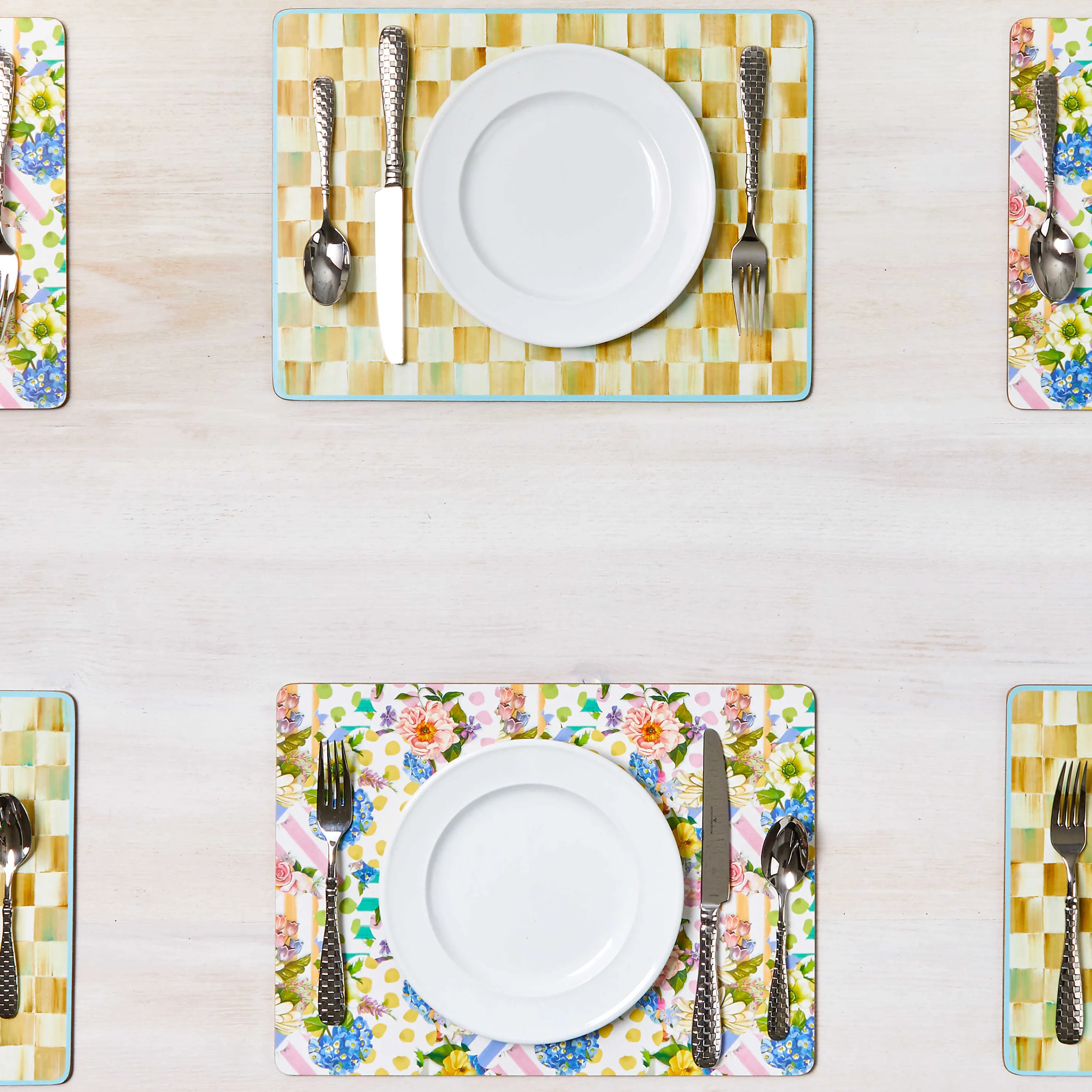 Wildflowers Cork Back Placemats - Set Of 4