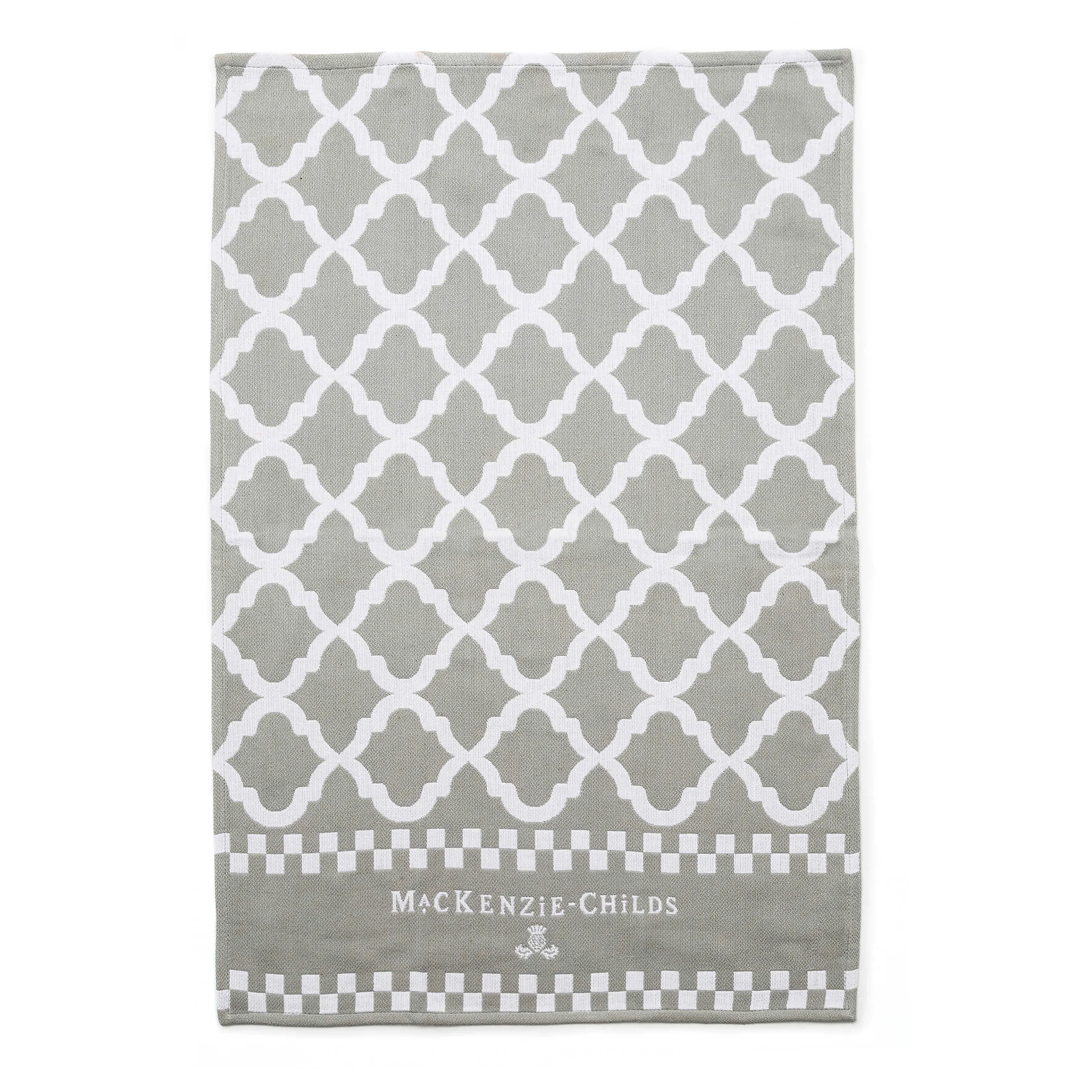 Zig Zag Dish Towels - Sterling - Set Of 3